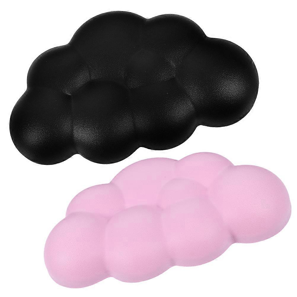 Comfortable Keyboard Wrist Rest Anti Slip Pressure Distribution Pink For Office Use 2Pcs