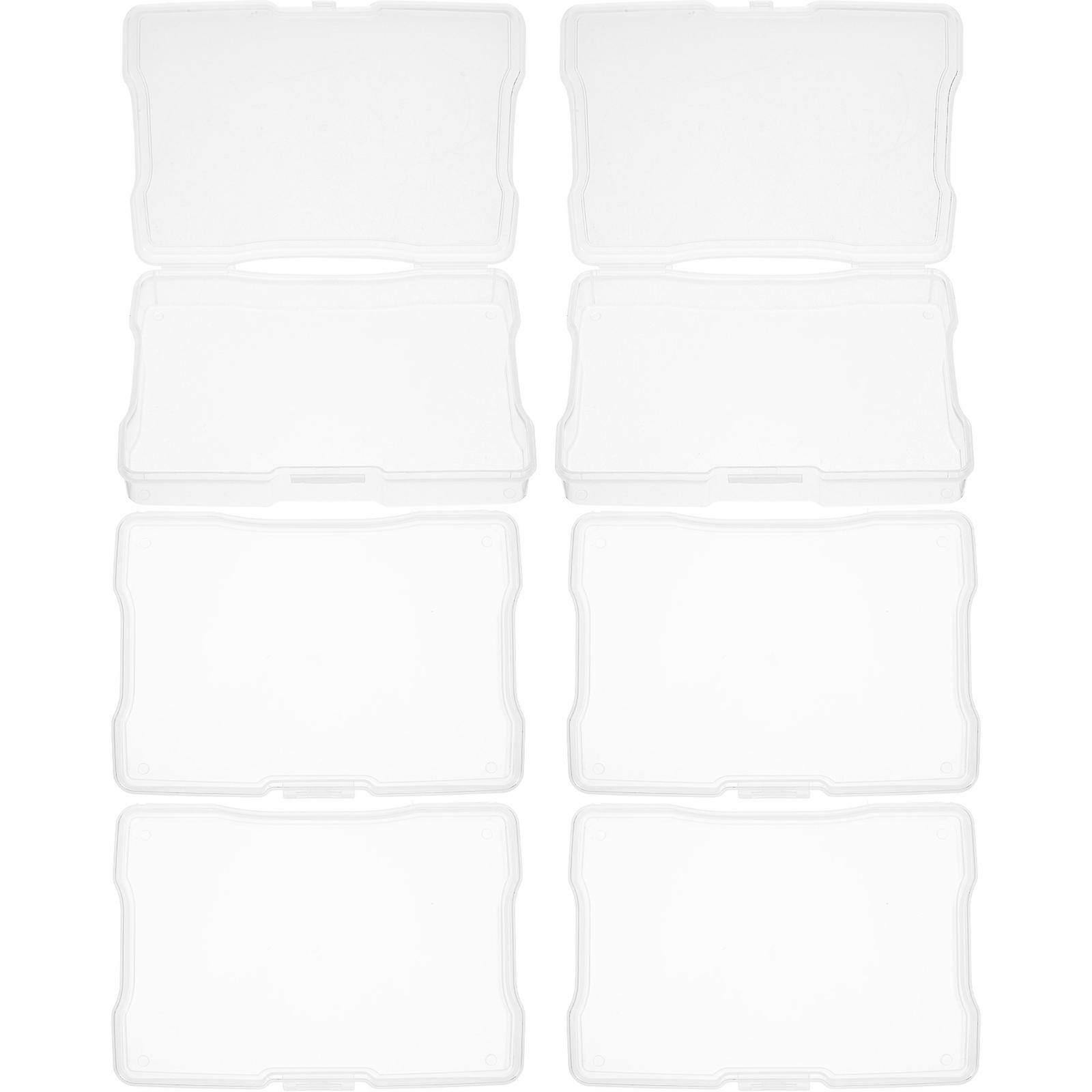 Here's a well structured product description and key features list for the **6pcs Clear Photo Organizer Box Plastic Storage Containers With Lids**: