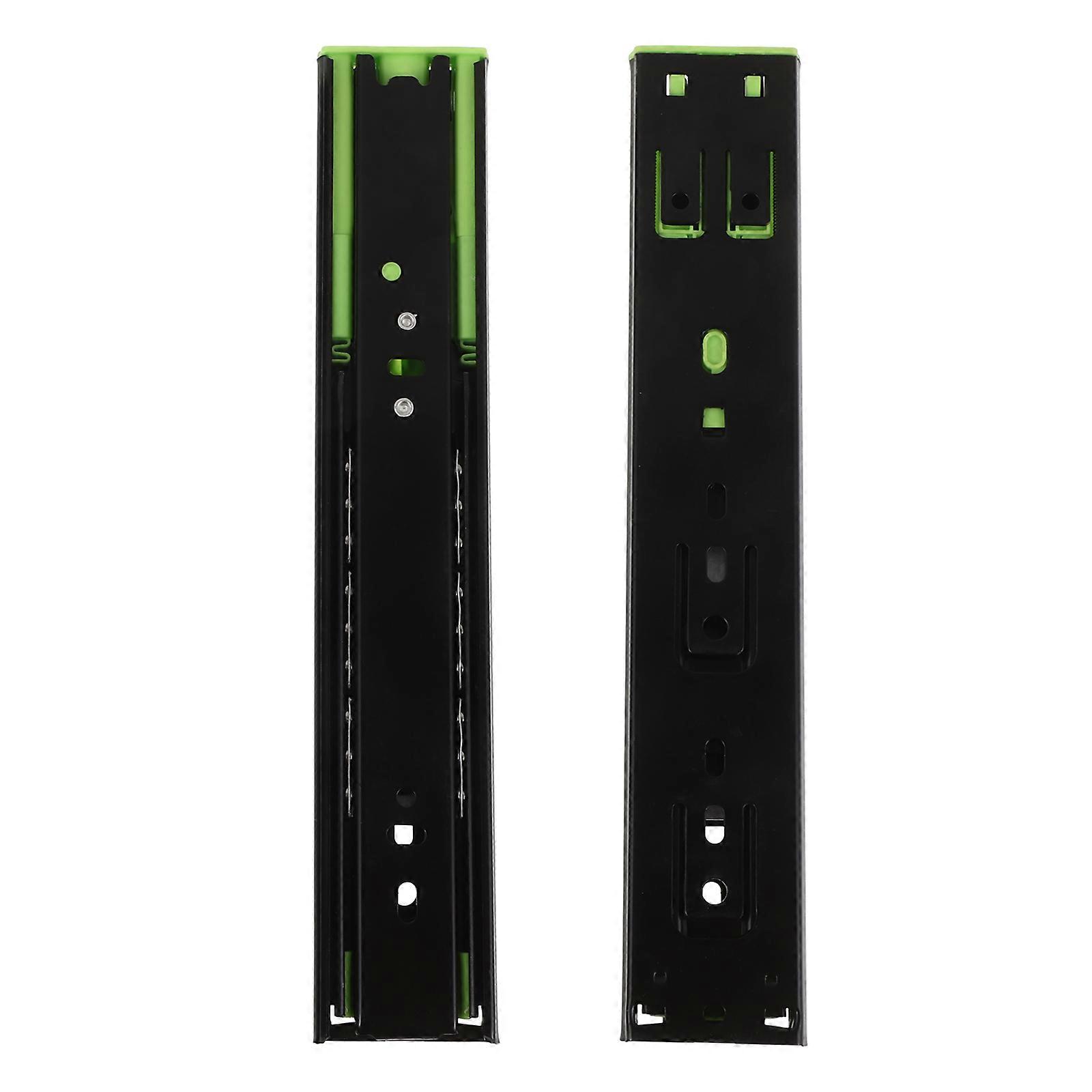 Dresser Drawer Tracks Replacement Drawer Runners Buffered Closure Cabinet Use Ball Bearing Technology 25.20X4.30X1.10CM 1 Pair
