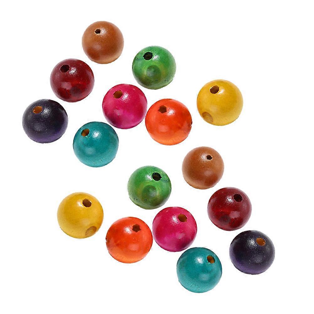 Unfinished Solid Beads Wooden Beads Diy Enthusiasts present Giving Round Shape 1.2X1.2cm 200Pcs