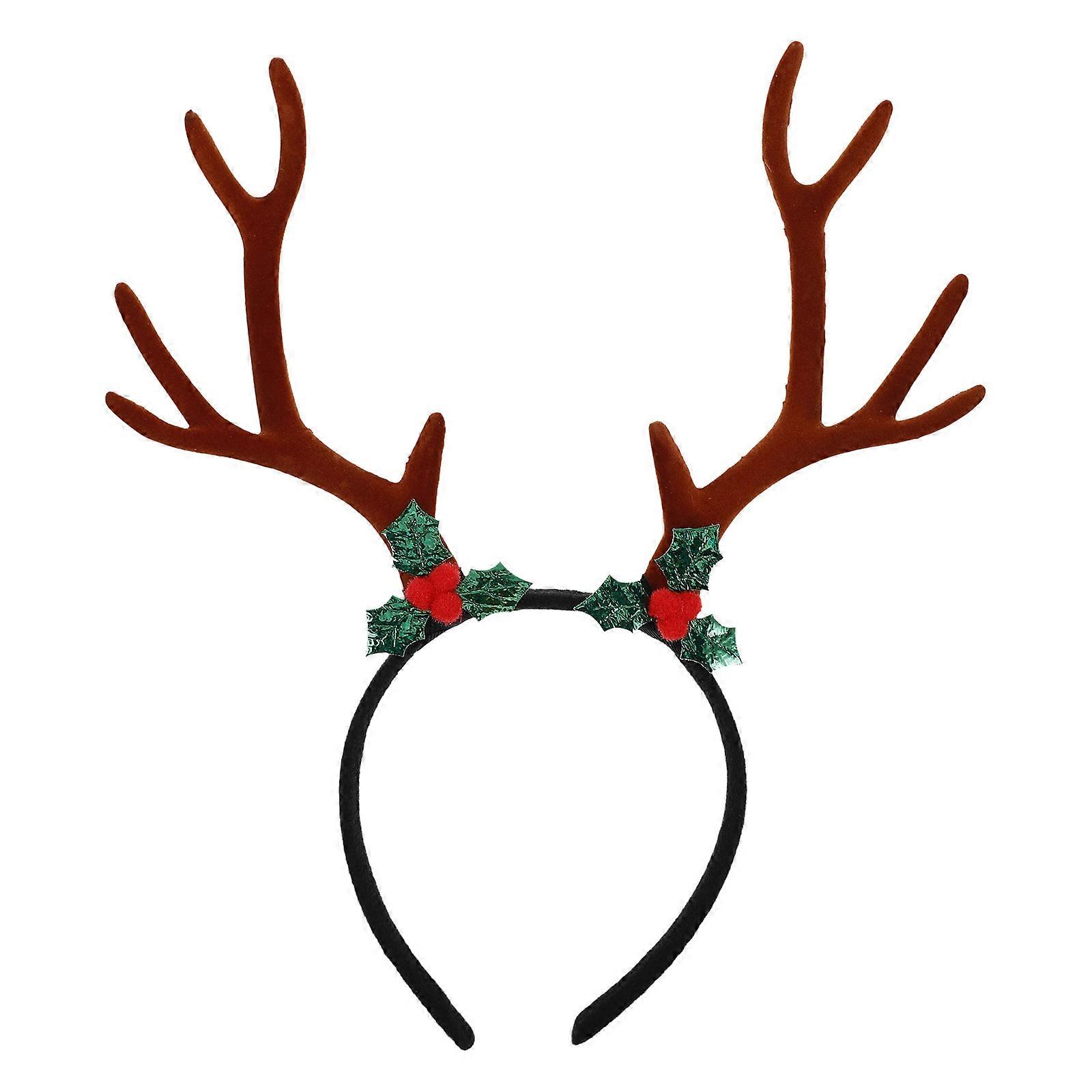 Realistic Big Fluffy Deer Antlers Headband for Halloween, Christmas, and Party Costume Accessory for Cosplay and Stage Use
