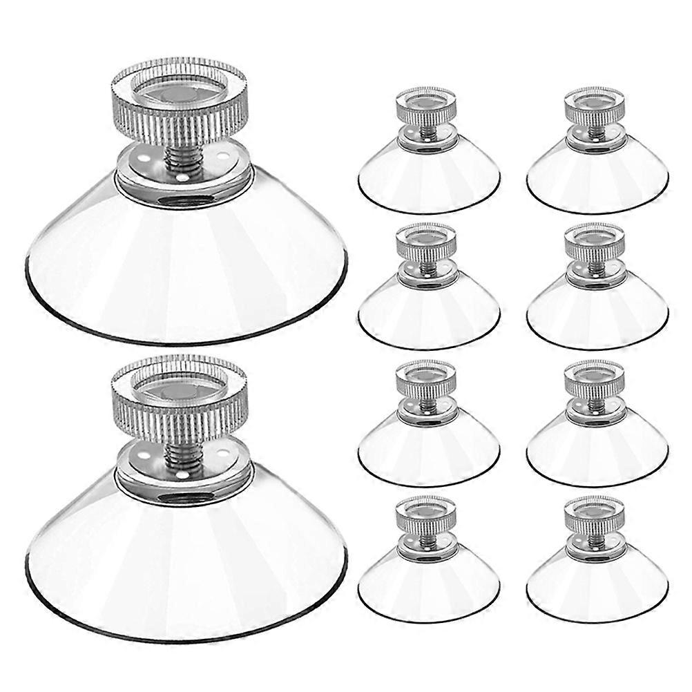 Glass Suction Pads 10pcs Strong Adhesive Reusable Hooks for Windows, Smooth Surfaces, Kitchen, Bathroom Walls Secure Fixing and Hanging
