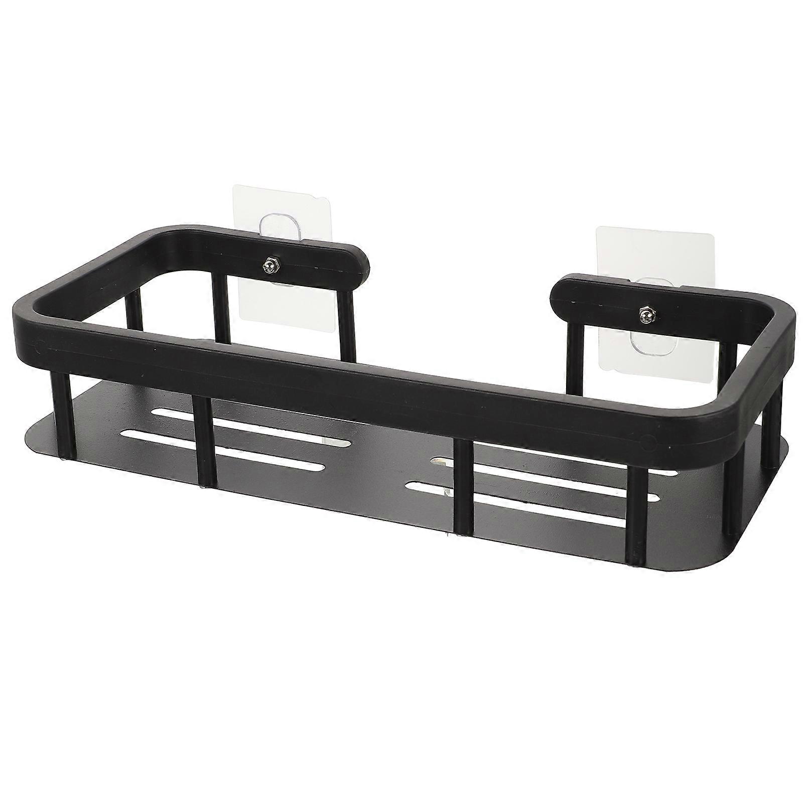 Kitchen Accessories Hanging Wall Shelf Space Saving Rectangular Style Rustproof Bathroom 1Set