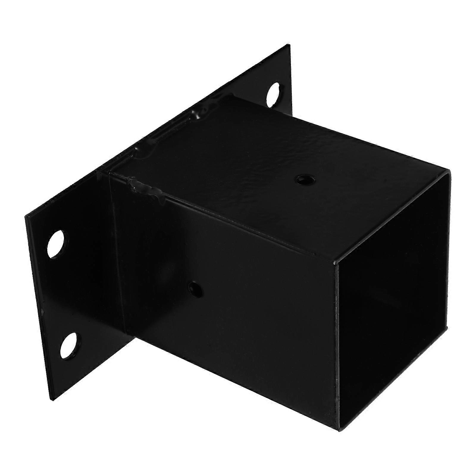 Heavy Duty Metal Deck Post Base with Leveling Feet – Universal Fence Post Support Bracket for Mailbox and Outdoor Structures