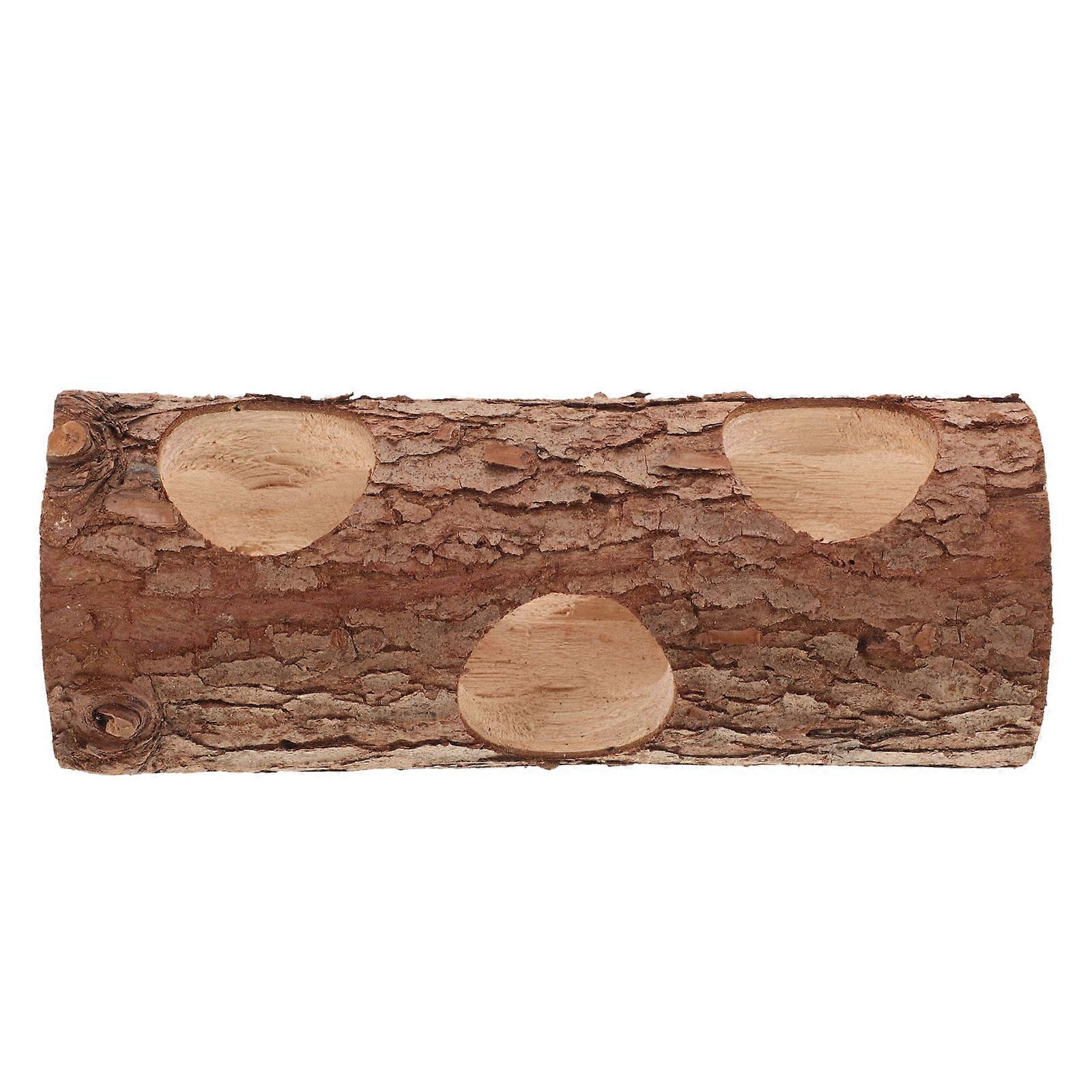 Natural Wooden Hamster Tunnel Hideout Durable Chew for Small Animals, Safe Smooth Habitat for Hamsters, Rats, Sugar Gliders to Enhance Activity and