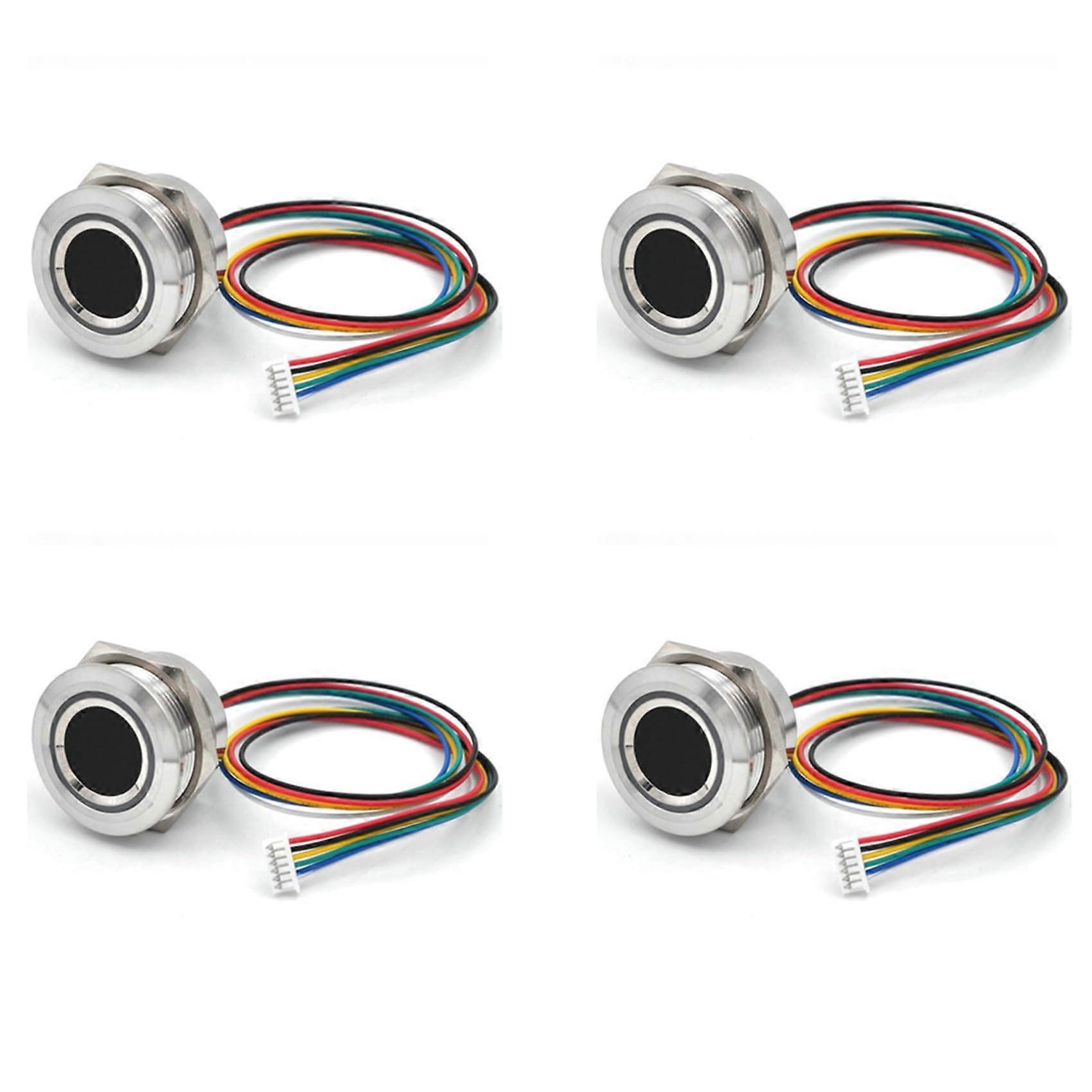 4 x R5035V RGB LED DC5V UART MX1.25 6 Pin Capacitive Fingerprint Module Sensor Scanner for Android Ref: 8471