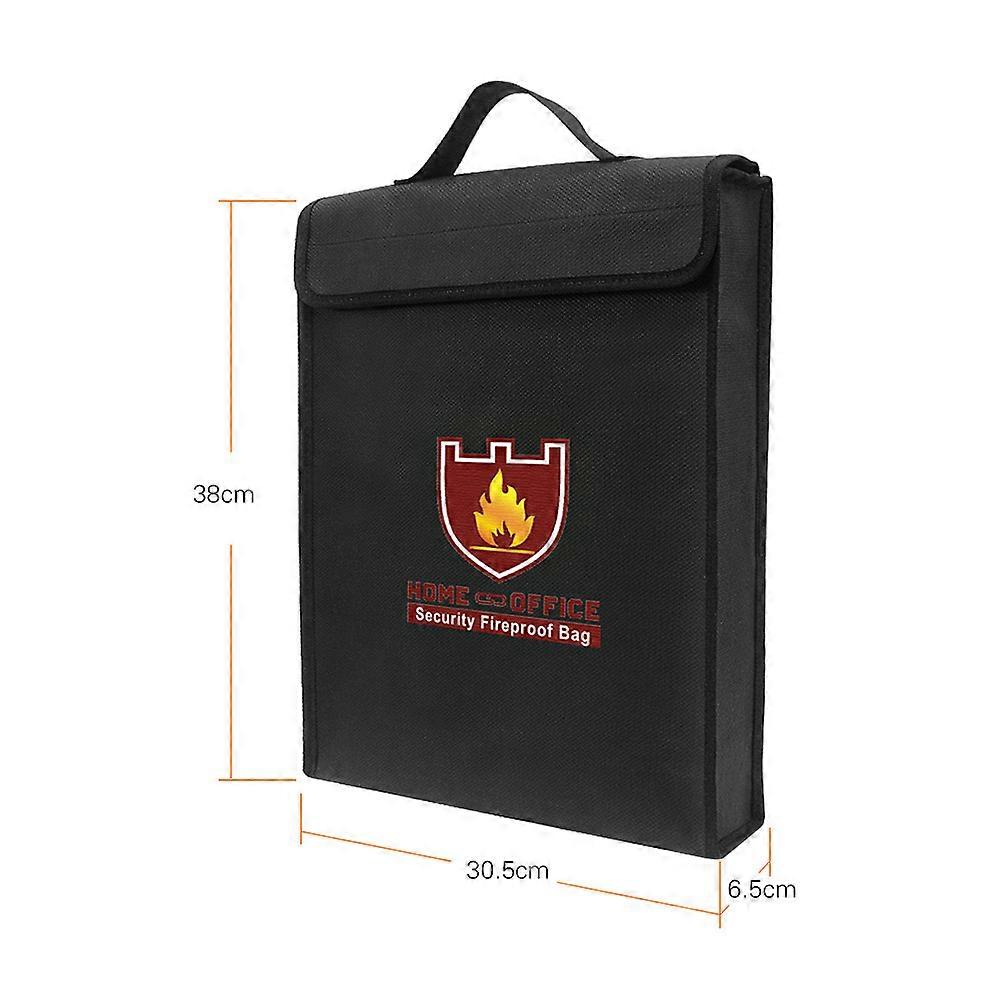 Fireproof Document Pouch for Money, Bank Cards, Passports, Valuables, Secure Storage for Home and Office