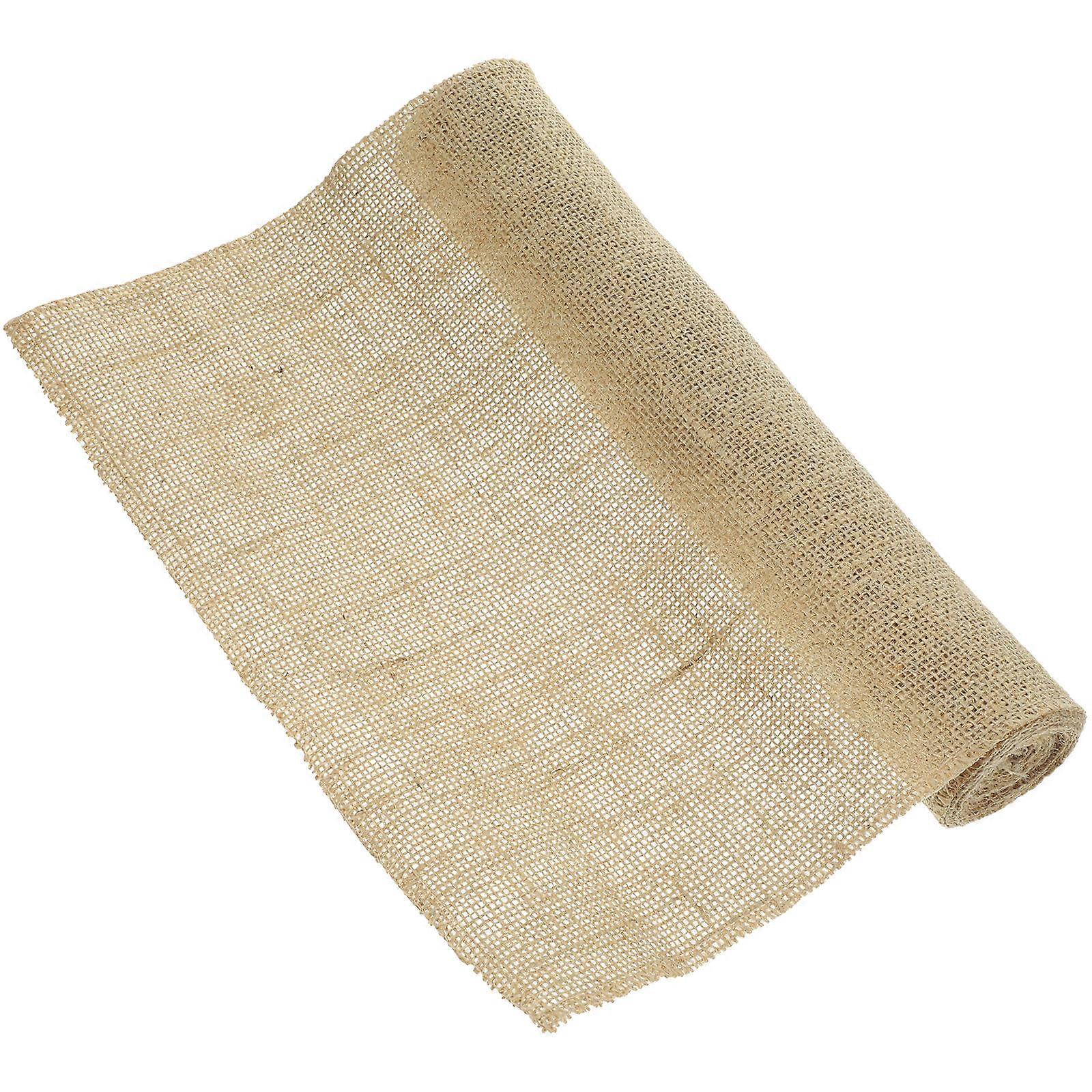Rustic Table Runner Roll Table Runner Rustic Style 200X30cm Beige Cotton Linen Dining Environment Enhancement 1Set