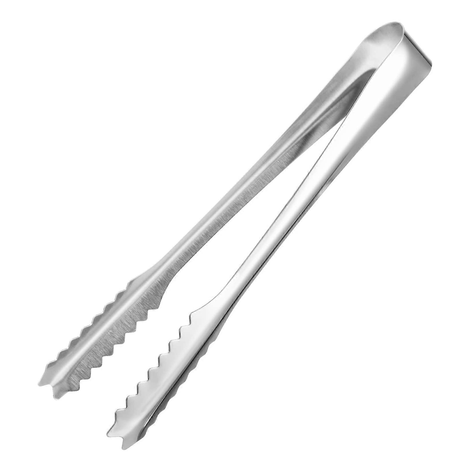 Ice tongs with ergonomic handle Multifunctional for bar picnic Stainless steel Nonslip for serving ice cubes sweets snacks