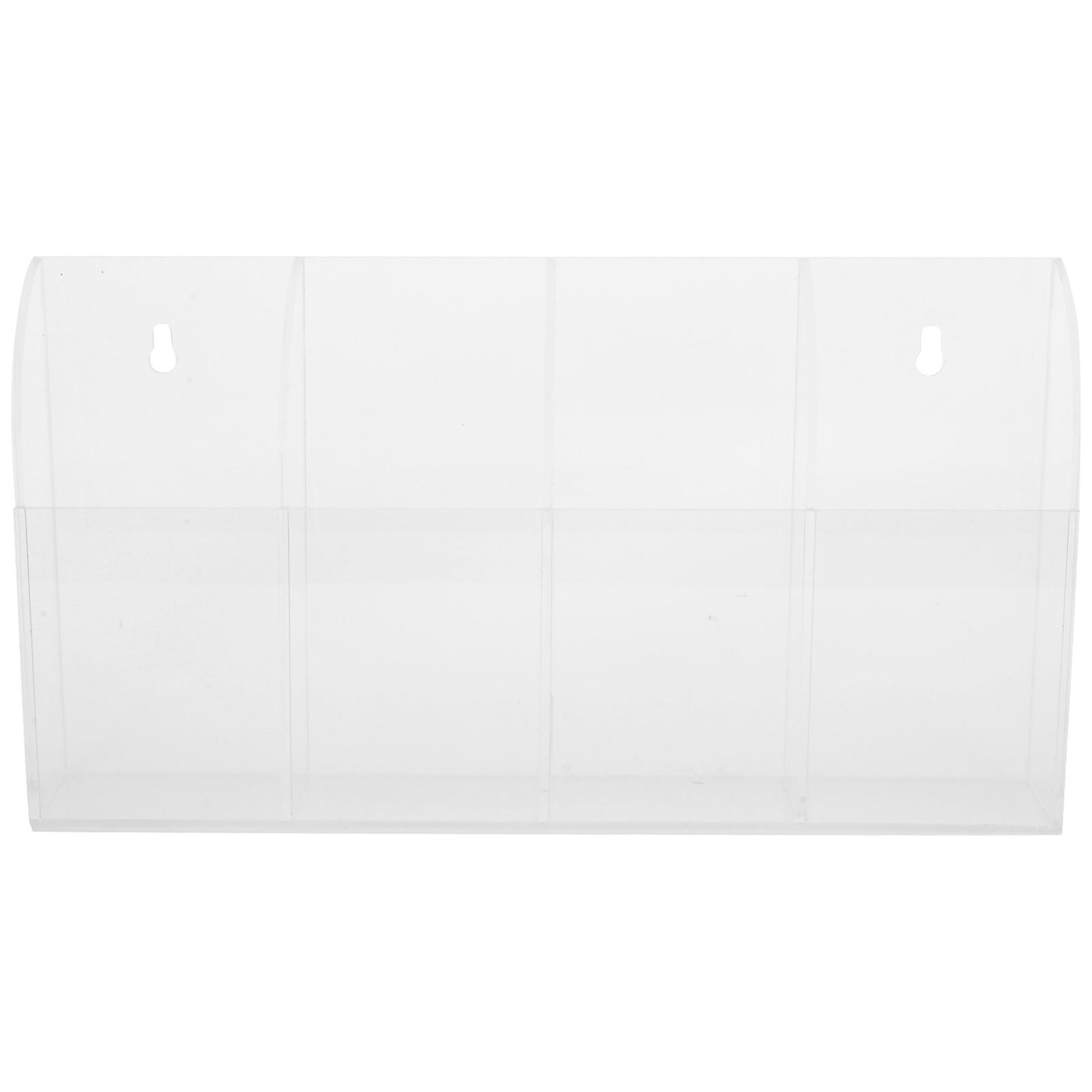 صندوق تخزين القلم مربع الحمام غرفة المعيشة الاكريليك الجدار قابل للتركيب 1 قطعة