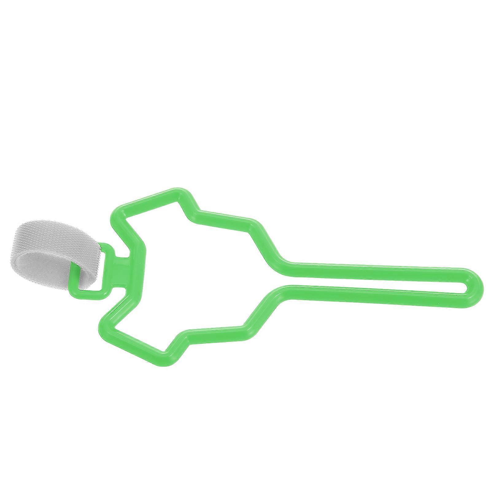 Dog Leash Holder Pet Accessories Outdoor Walks Retractable Leash Hoop ABS Material Green 4.7×2.2×0.1in 1Pcs