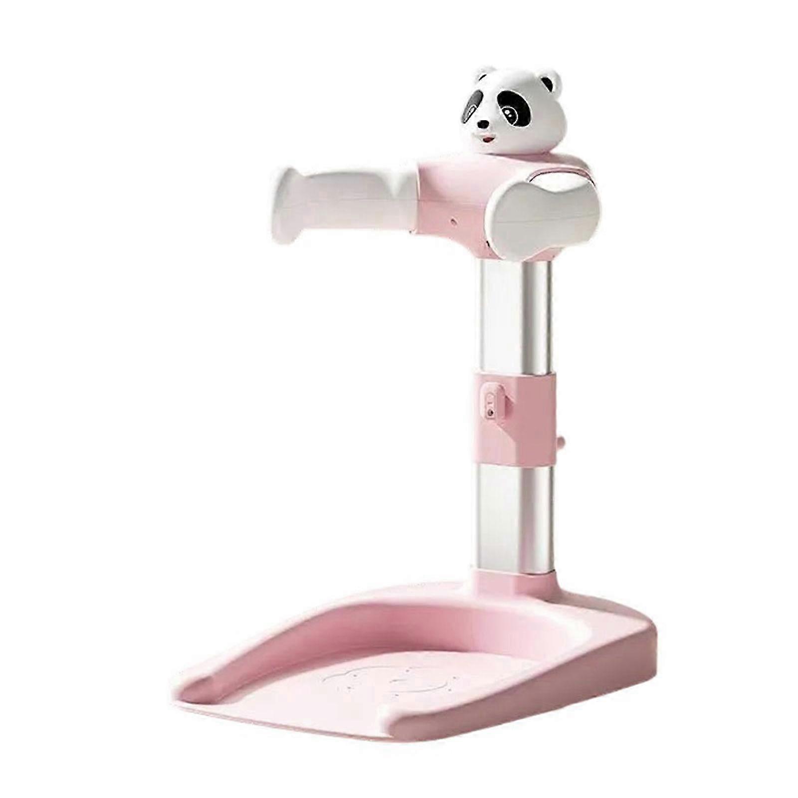 (Pink) Lovely Baby Bath Support 6-gear Adjustable Height Nonslip Base Shower Helper Bath Holder Rack For Infants And Toddler Pink