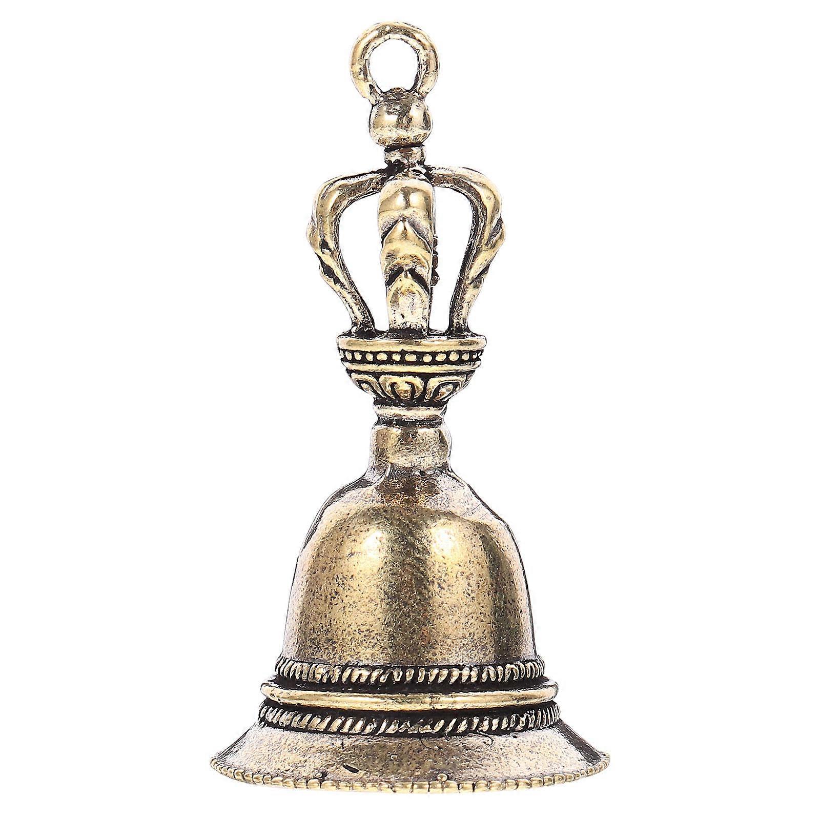 Hand Bell Attention Catcher Loud Sound Copper Material Golden Color 1Pack For School