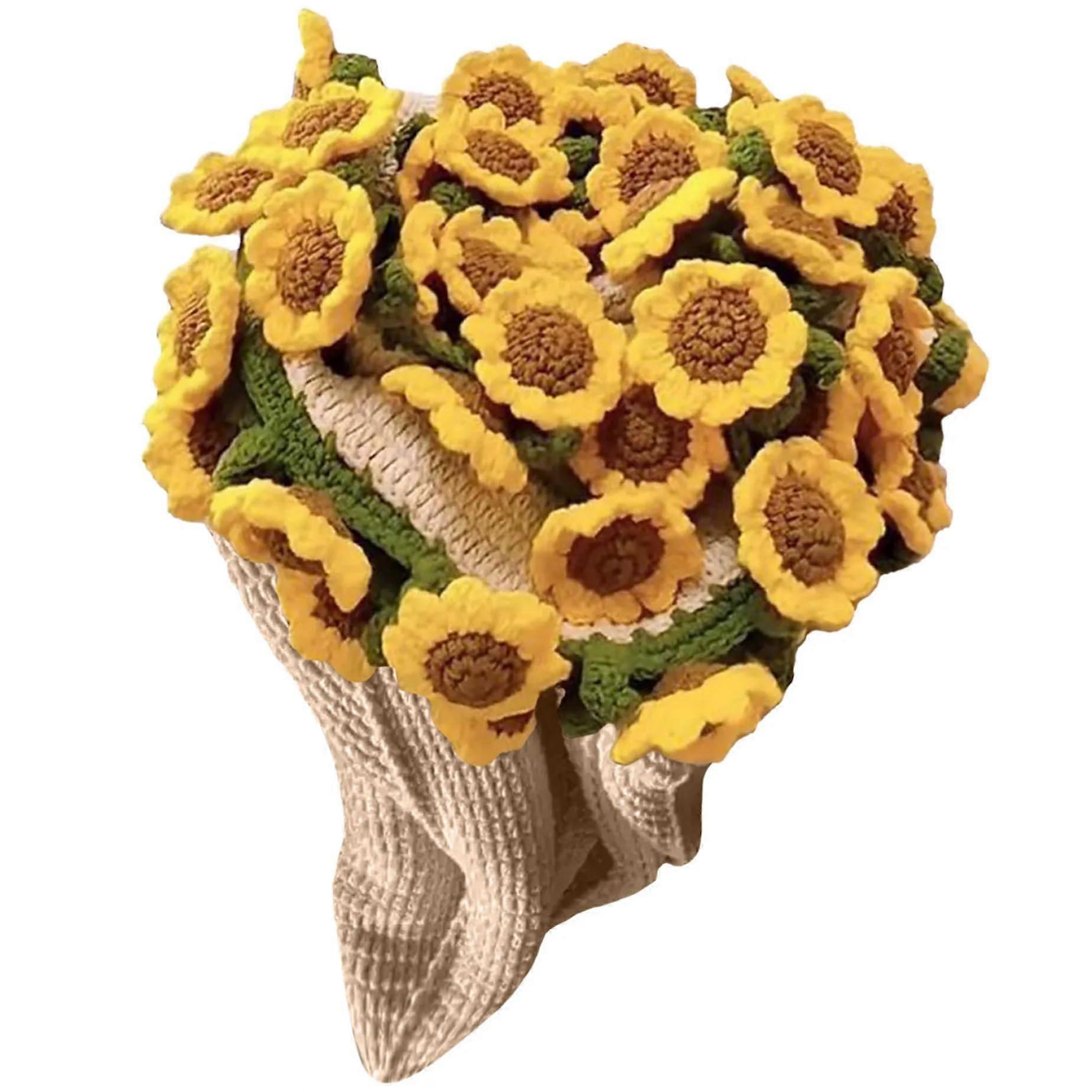 Sunflower DIY Crochet Blanket Kit, Romantic Handmade Experience for Mother’s Day, Wedding, and Valentine’s Day Gifts