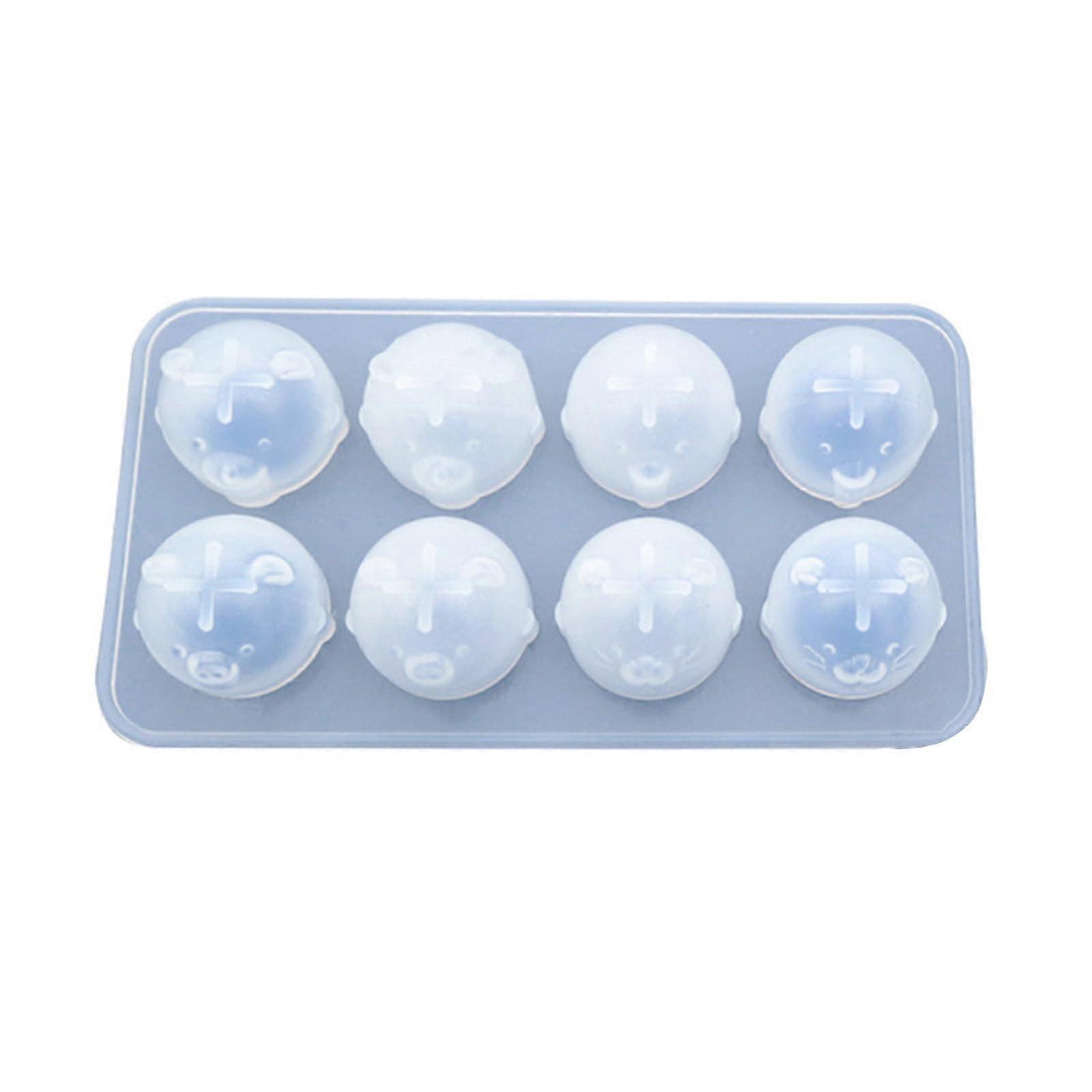 Silicone mold for crystal pendants for crafting chicken and bear charm shapes, crystal epoxy silicone mold