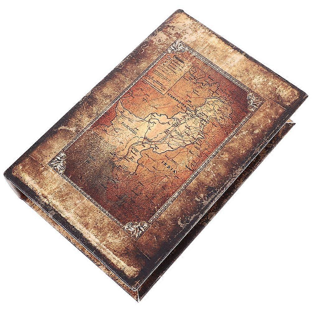 Trinket Storage Box Vintage Book Shaped Key Hiding Box Simulation Book Statue