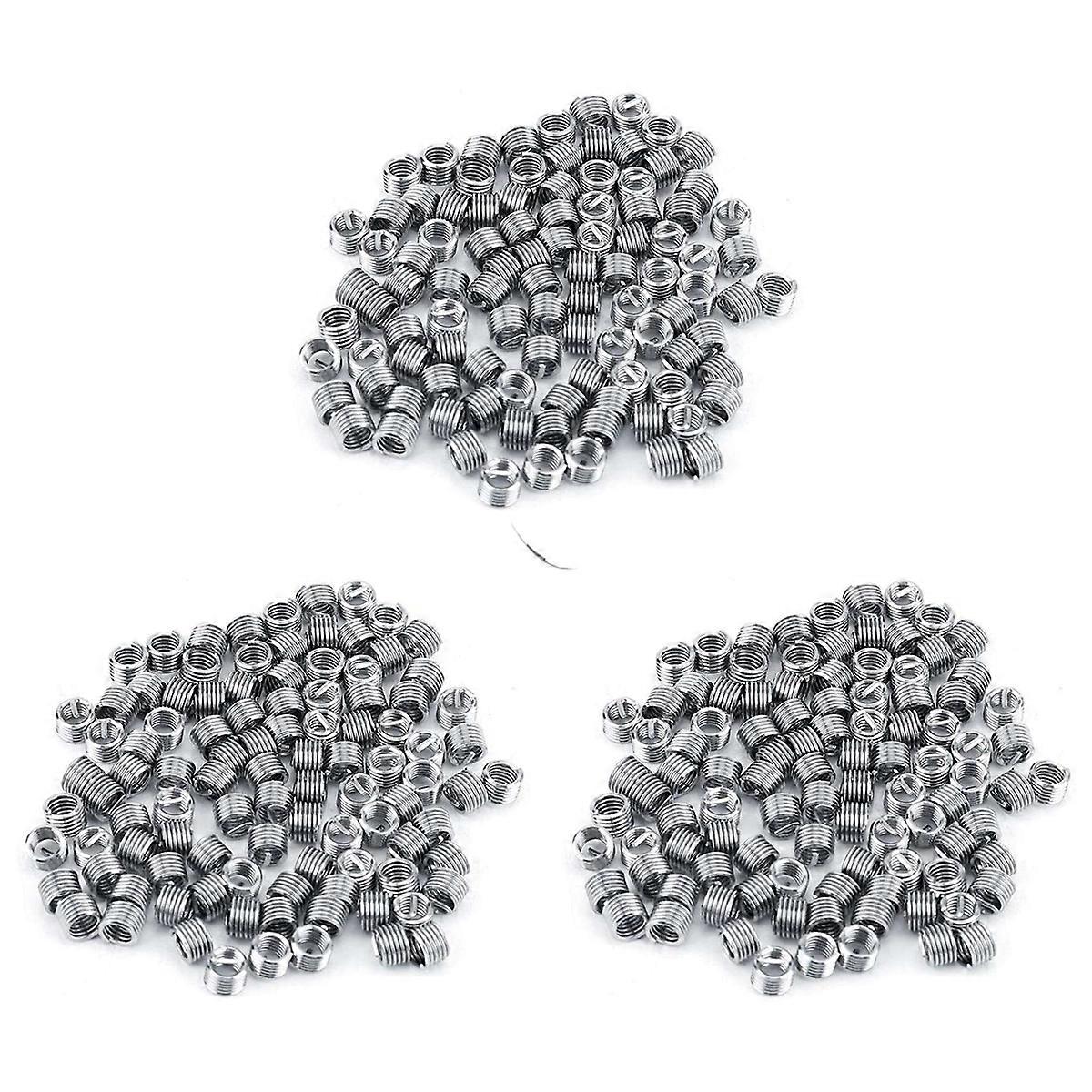100Pcs Wire Insert Thread, Heli Coil Thread Repair Stainless Steel
