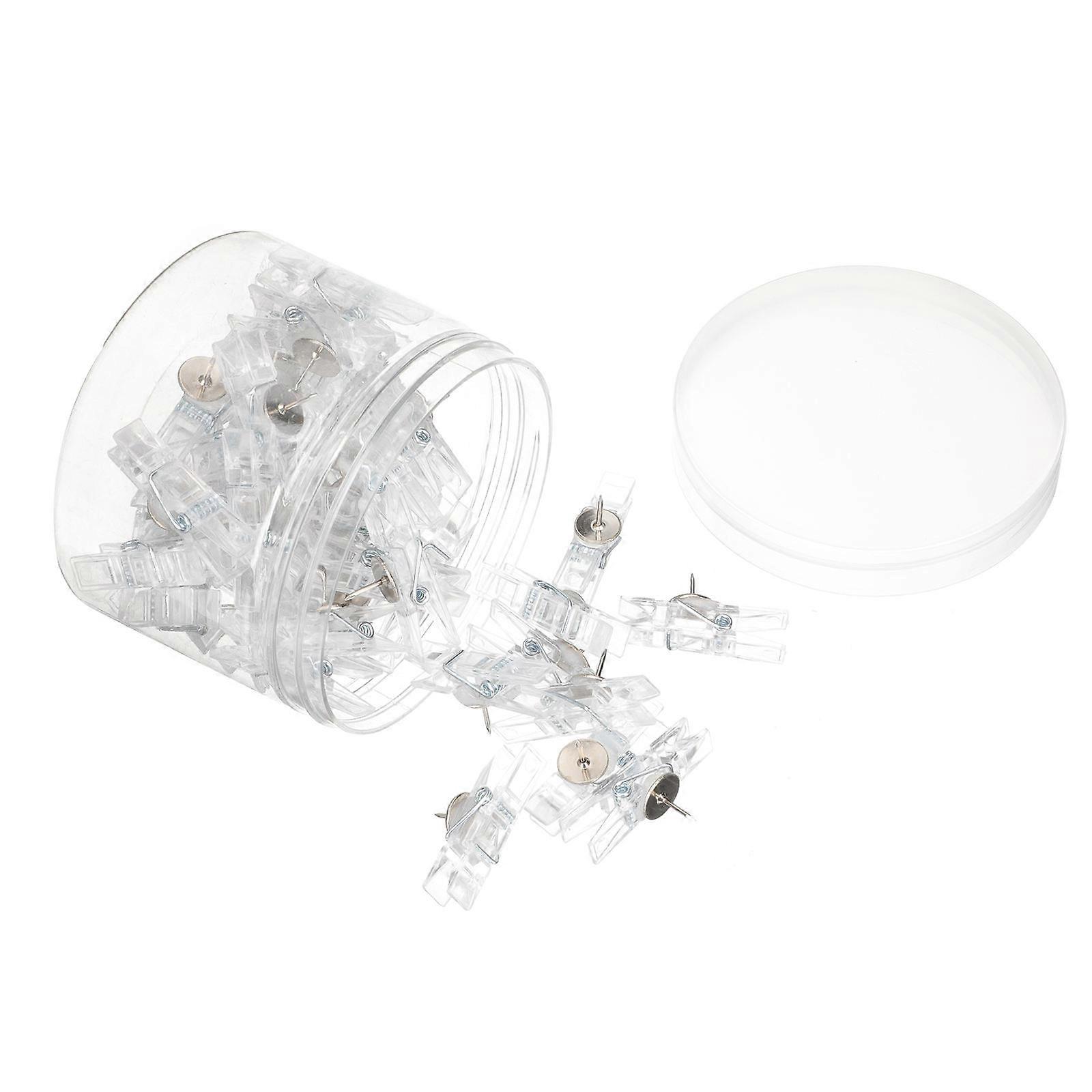 Colorful Convenient Pushpin Clips Multi-Function Picture Clips 50Pcs