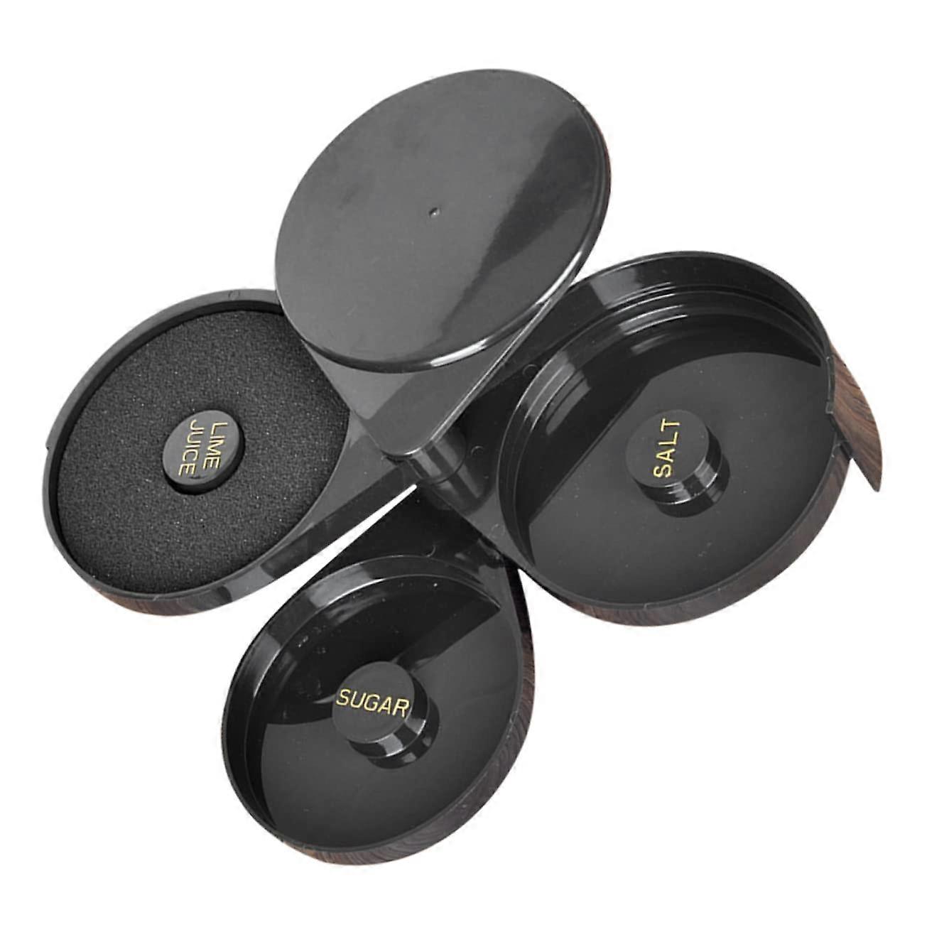 Salt Box for Wine Glasses and Cocktails, Food-Safe ABS Salt Container with Easy Twist Lid, Bar Accessory