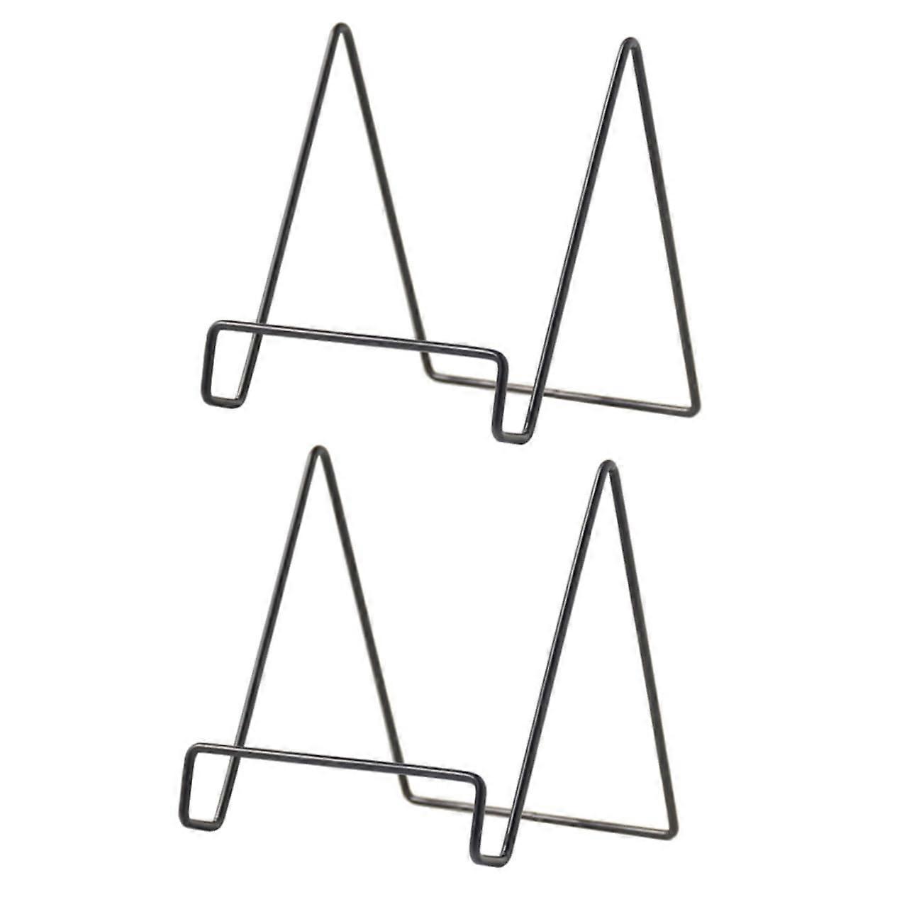 2 x Table Bookcase, Magazine Rack, Geometric Frame, Tableware Rack for Displaying, spaper Rack, Desk mediumx2pcs