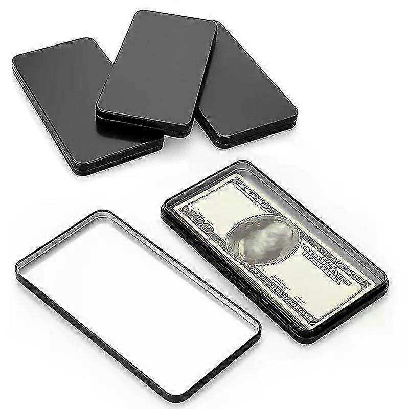 Tinplate Cash Box Single Row Currency Tray Paper Money Management Case Banknote Organization Box