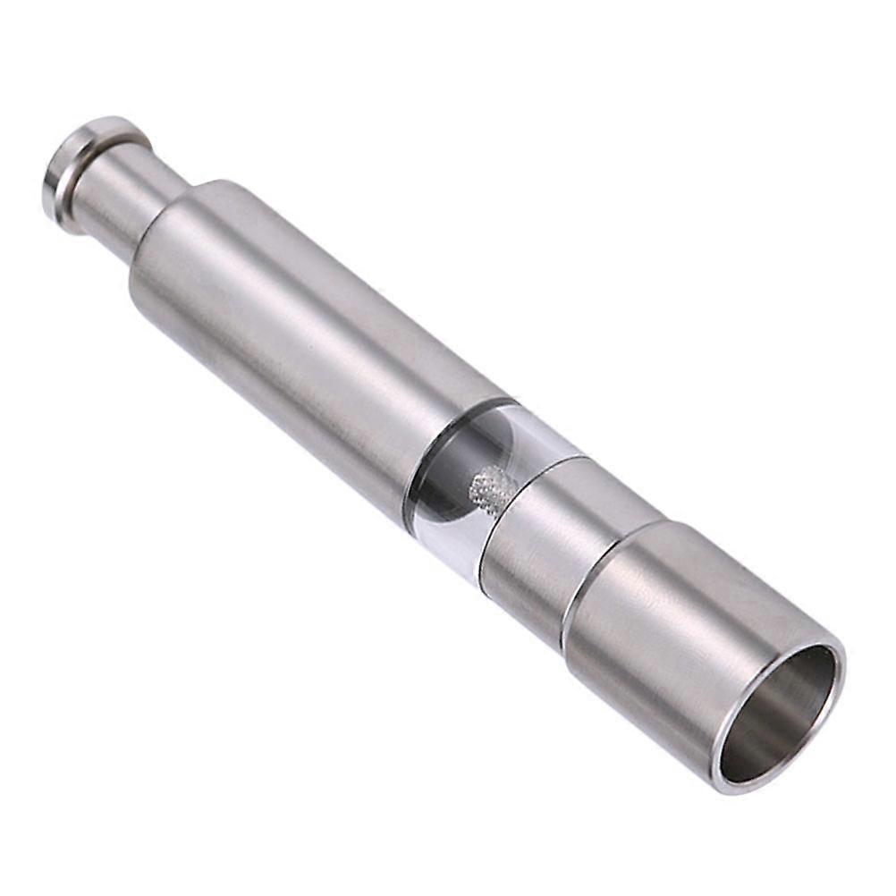 Stainless Steel Pepper Masher for Kitchen Use with Fine Grinding and Visual Design Silver