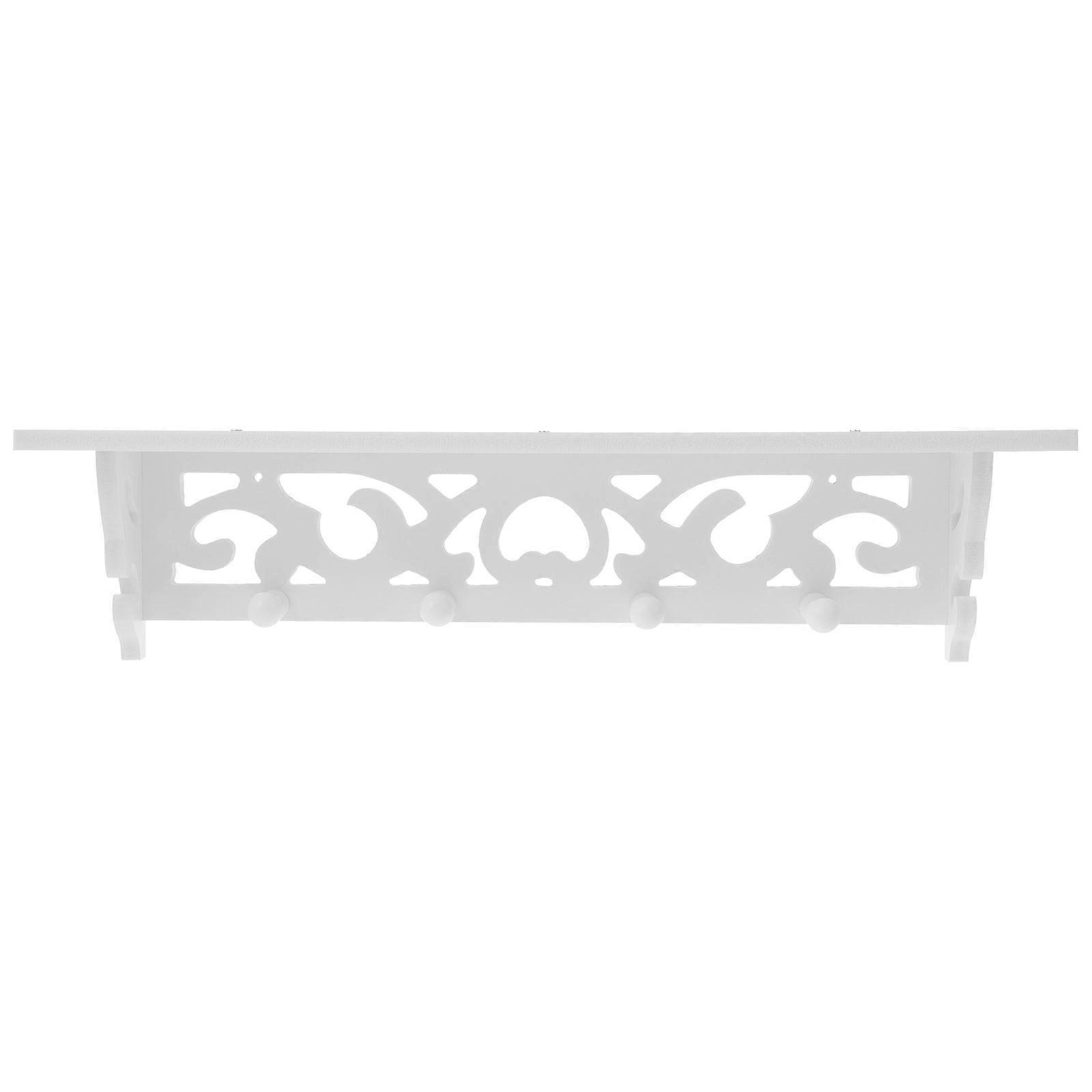 PVC White Storage Shelf for Storage 1Pcs Creative Wall Hanging Rack