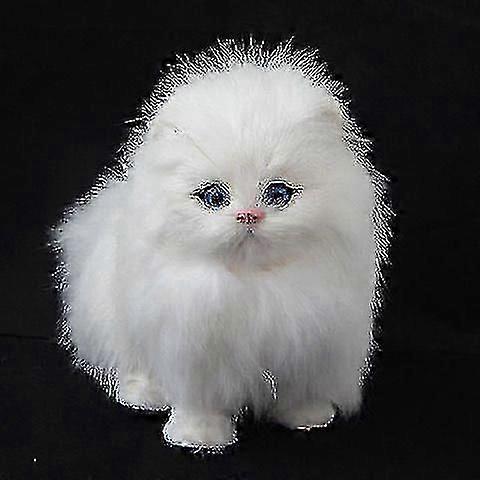 Realistic Plush Cat Toy - Soft Simulation Kitten Model for Children's Play