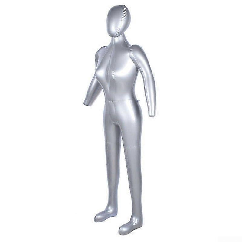1 x Female Model Figure, Model suitable for product display cases at approximately 165 cm, inflatable design for easy storage and spacesaving.