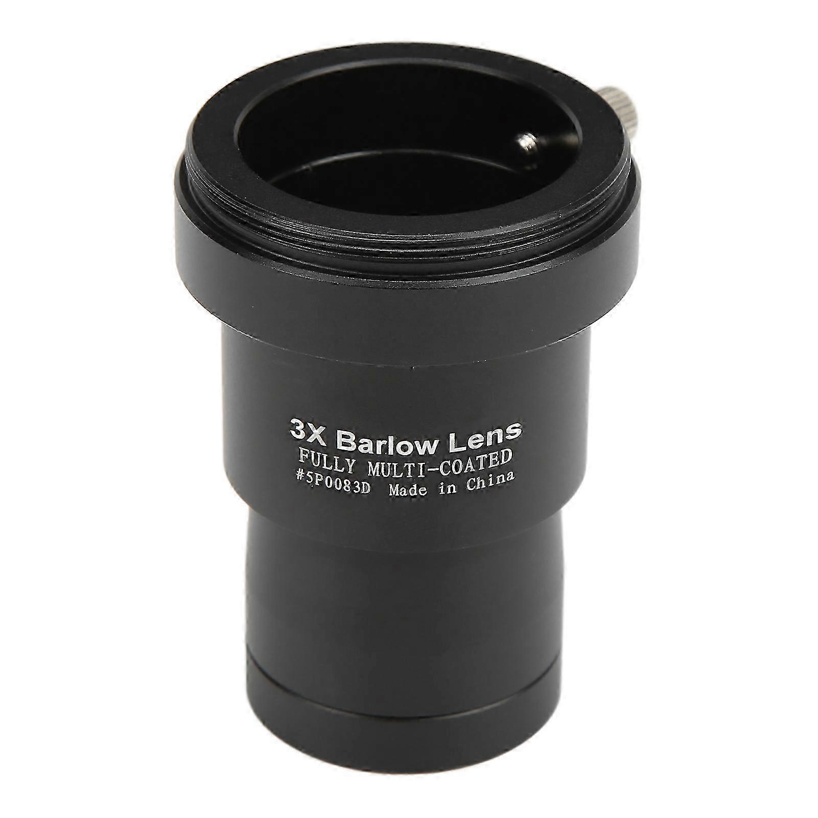 3X Magnification Lens 1.25inch Eyepiece Lens with T2 Photography Thread for Landscape and Astronomical Viewing