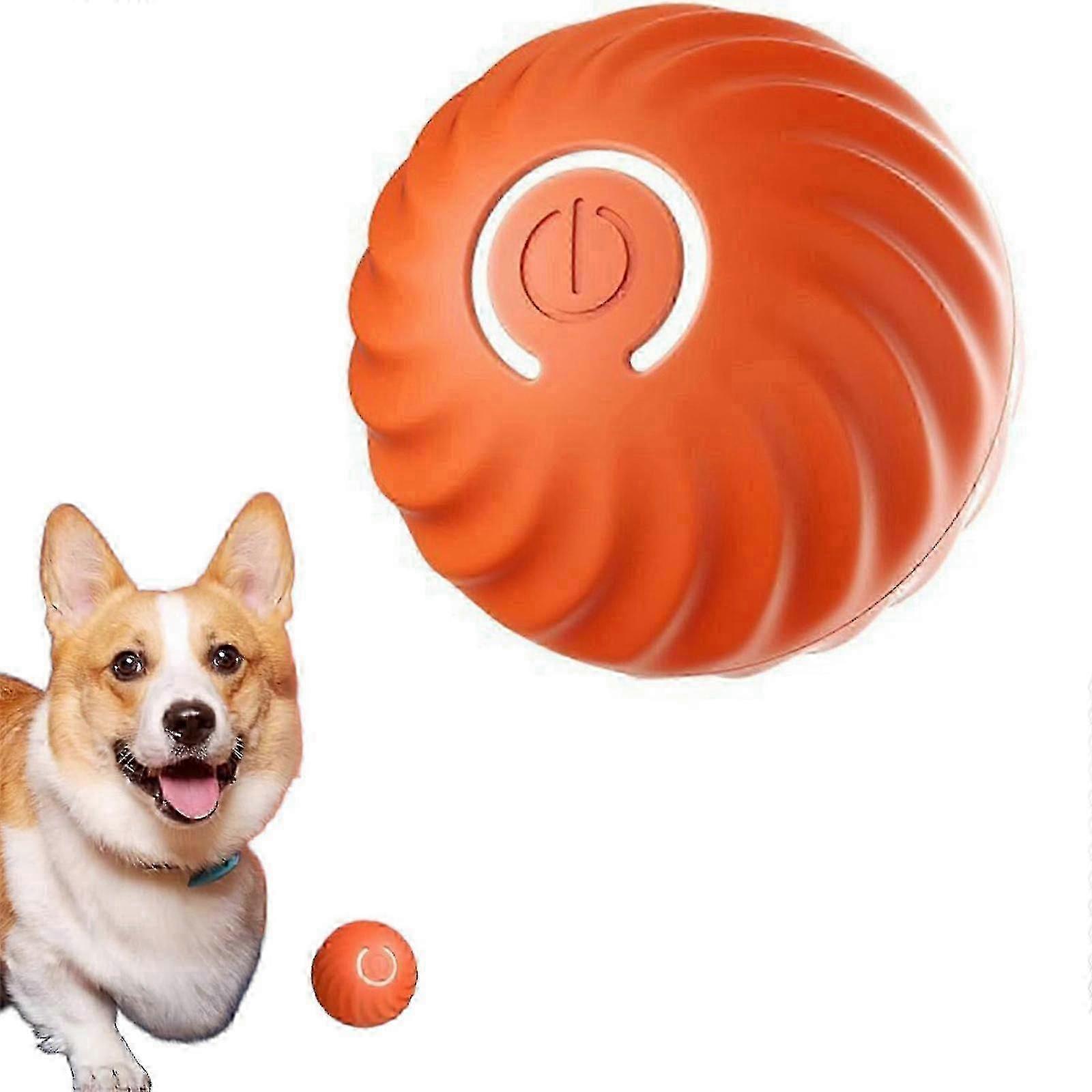 Automatic Smart Teasing Dog Ball, Interactive Pet Toy, Durable Rolling Ball, USB Rechargeable