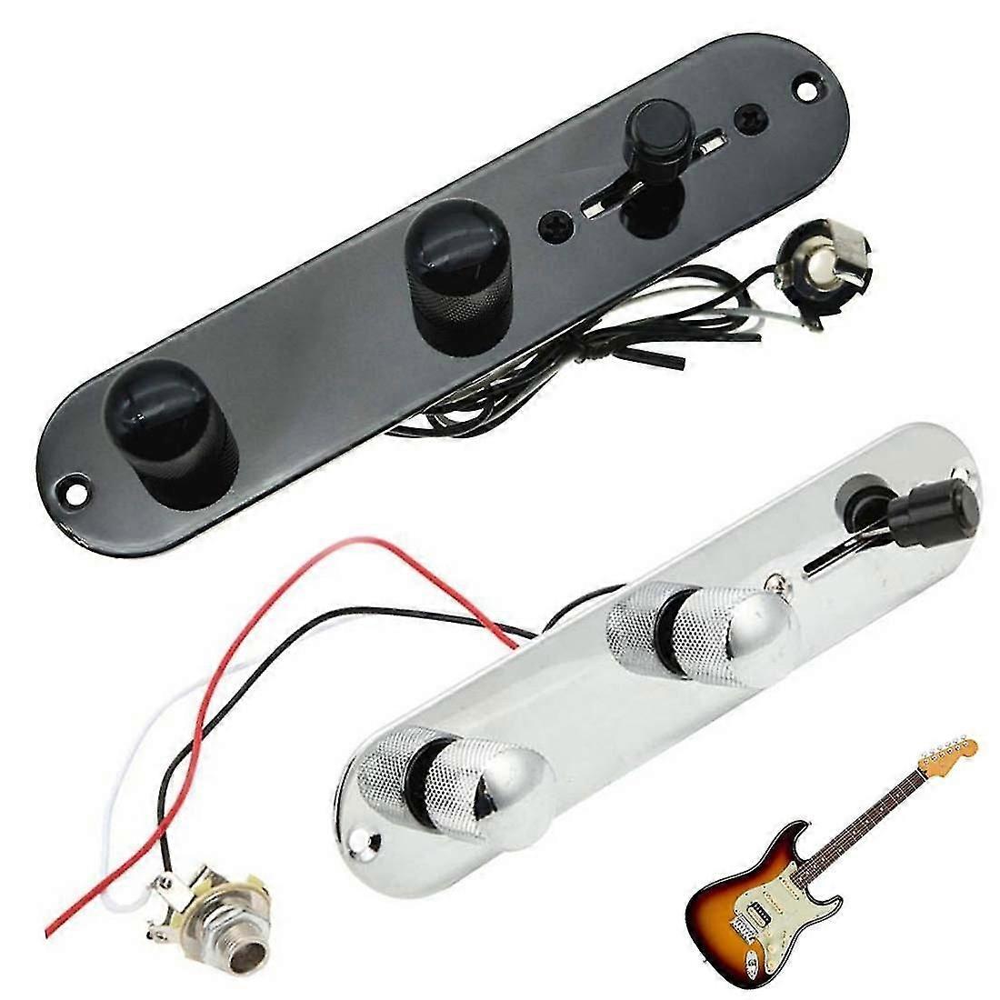 Placa de controle pré-conectada totalmente carregada com placa de controle de 3 vias com chicote elétrico para Telecaser/Tele -D