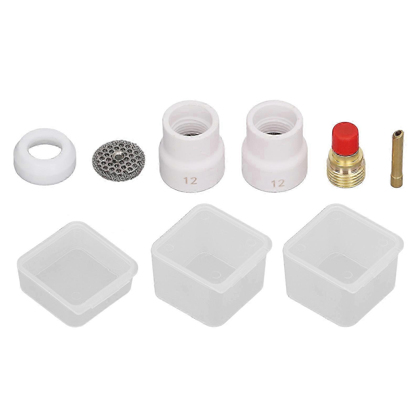 6PCS Copper PTFE Standard Size TIG Welding Torch Adapter Kit for Replacement