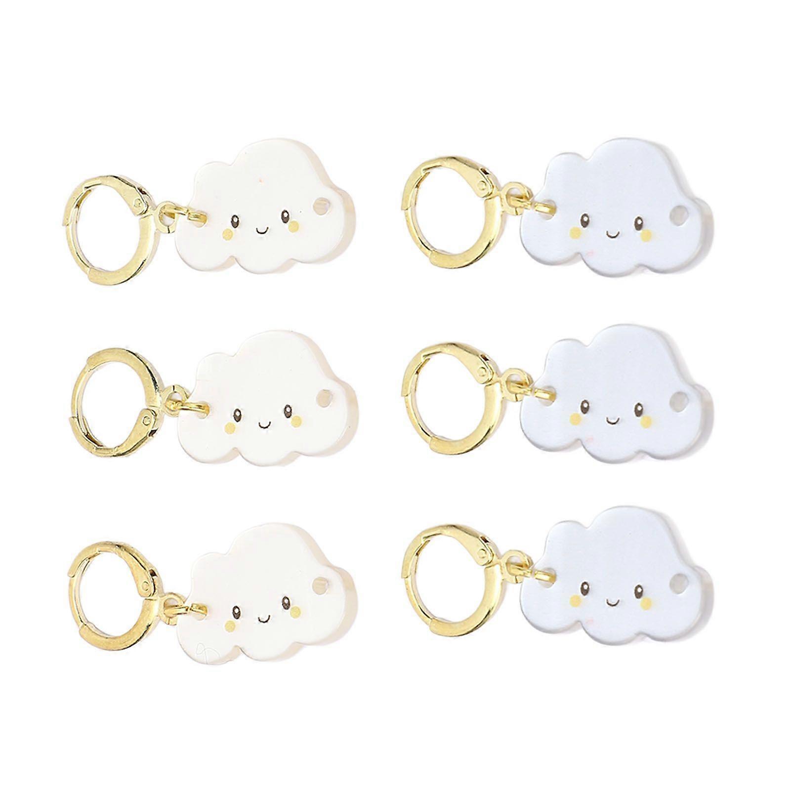 2025 Latest Model  6Pcs Knit Markers Locking Stitch Picks Plastic Removable