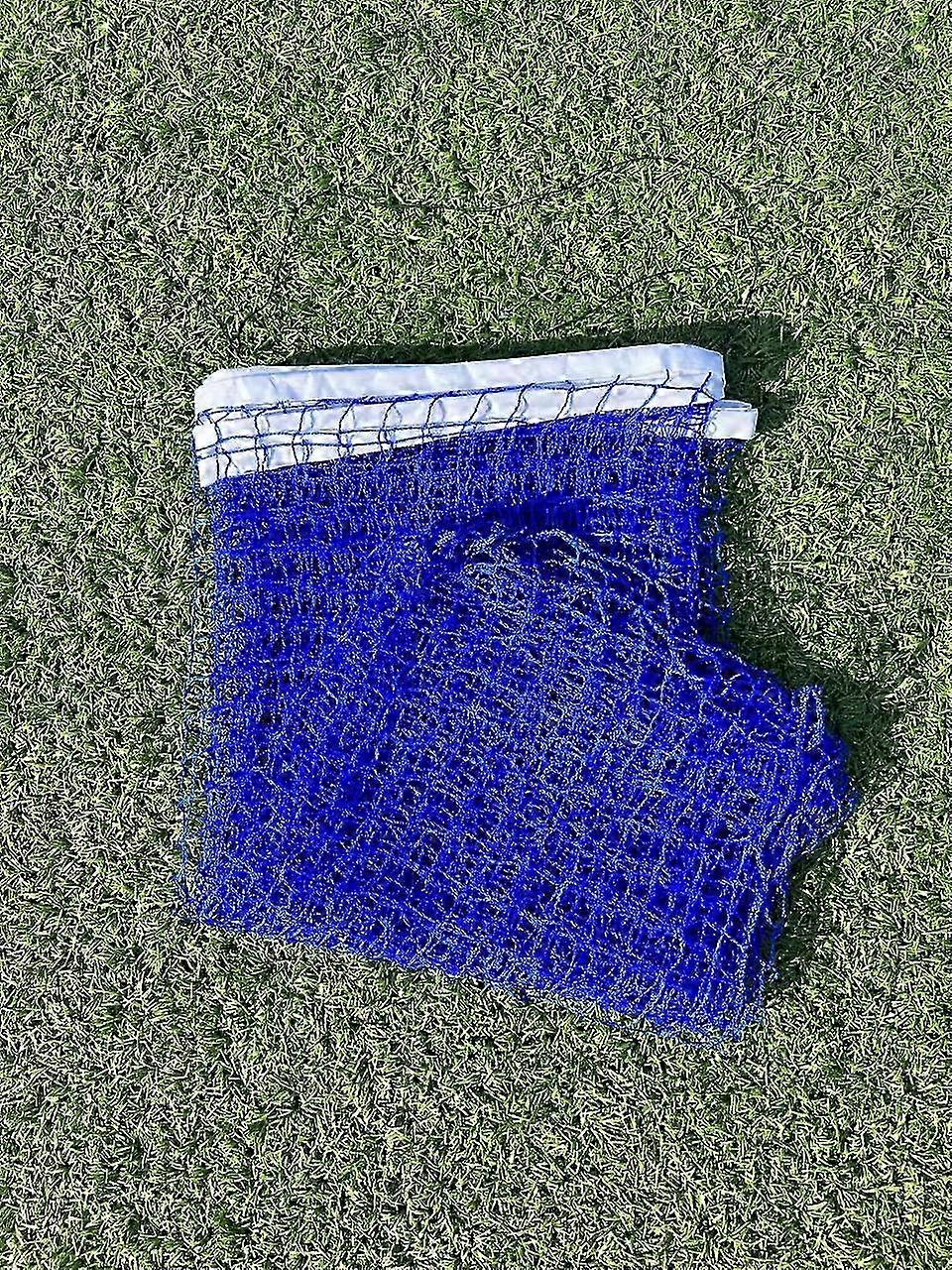 Badminton net for indoor or outdoor sports, garden, school, courtyard, frameless (sapphire blue)