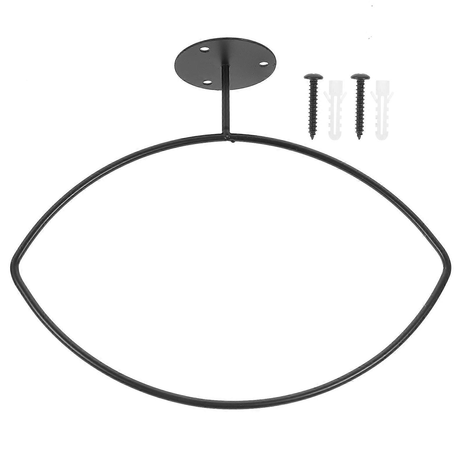 Rugby Hanger Wall Wall Ball Holder Rectangular Simple Design Hat Storage Home Use 1Set