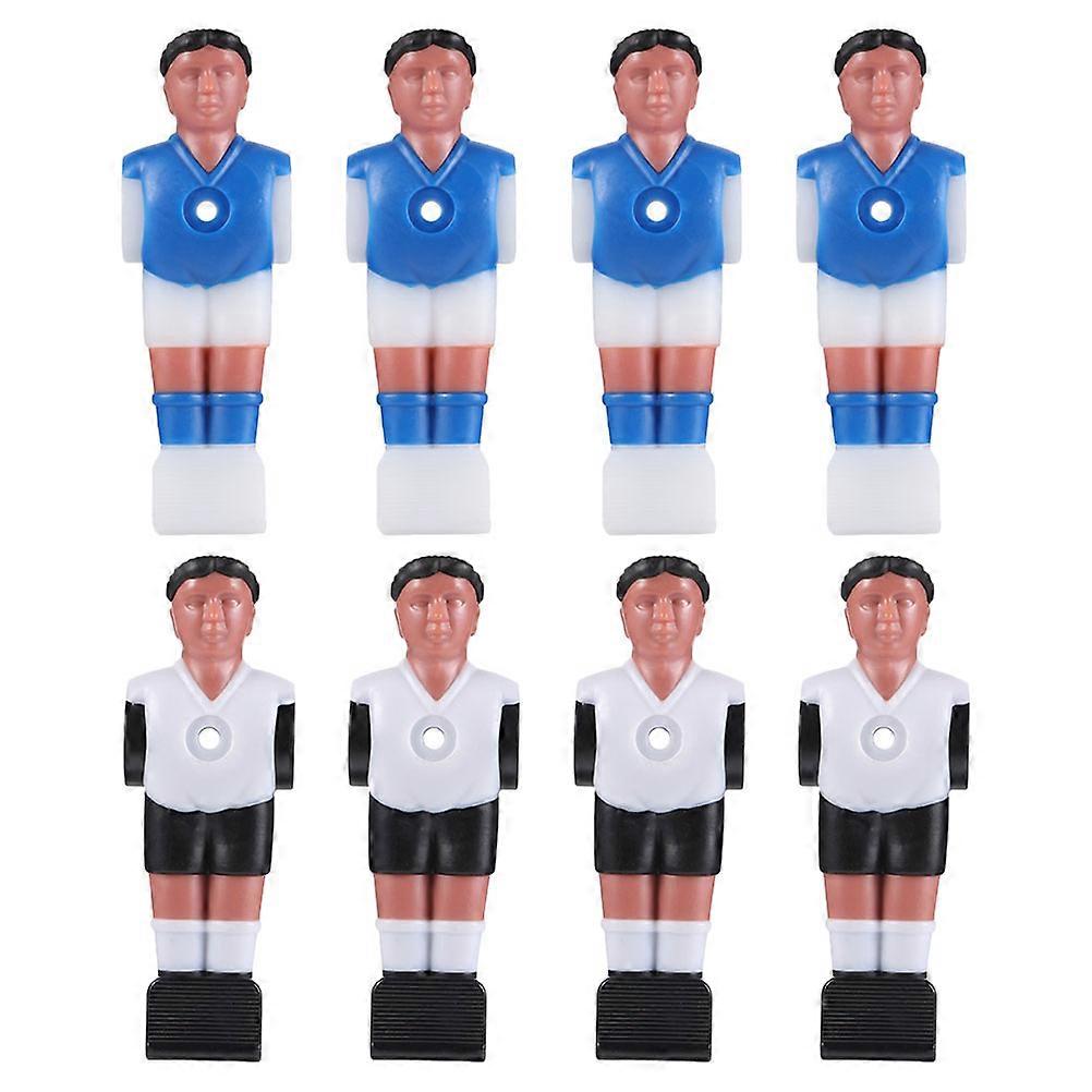 Foosball Players Table Soccer Player Figurines Family Gatherings Resin Compact Design 8Pcs