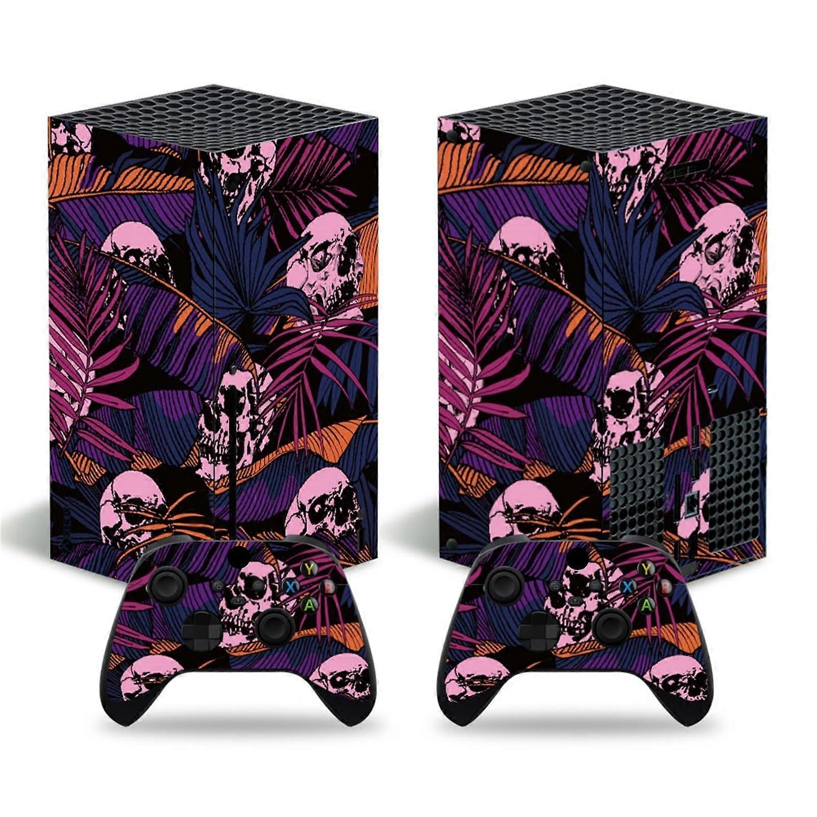 Vinyl Sticker Cover for Xbox Series X Console Cases Sticker with Two Wireless Controller Stickers 84656 Decal