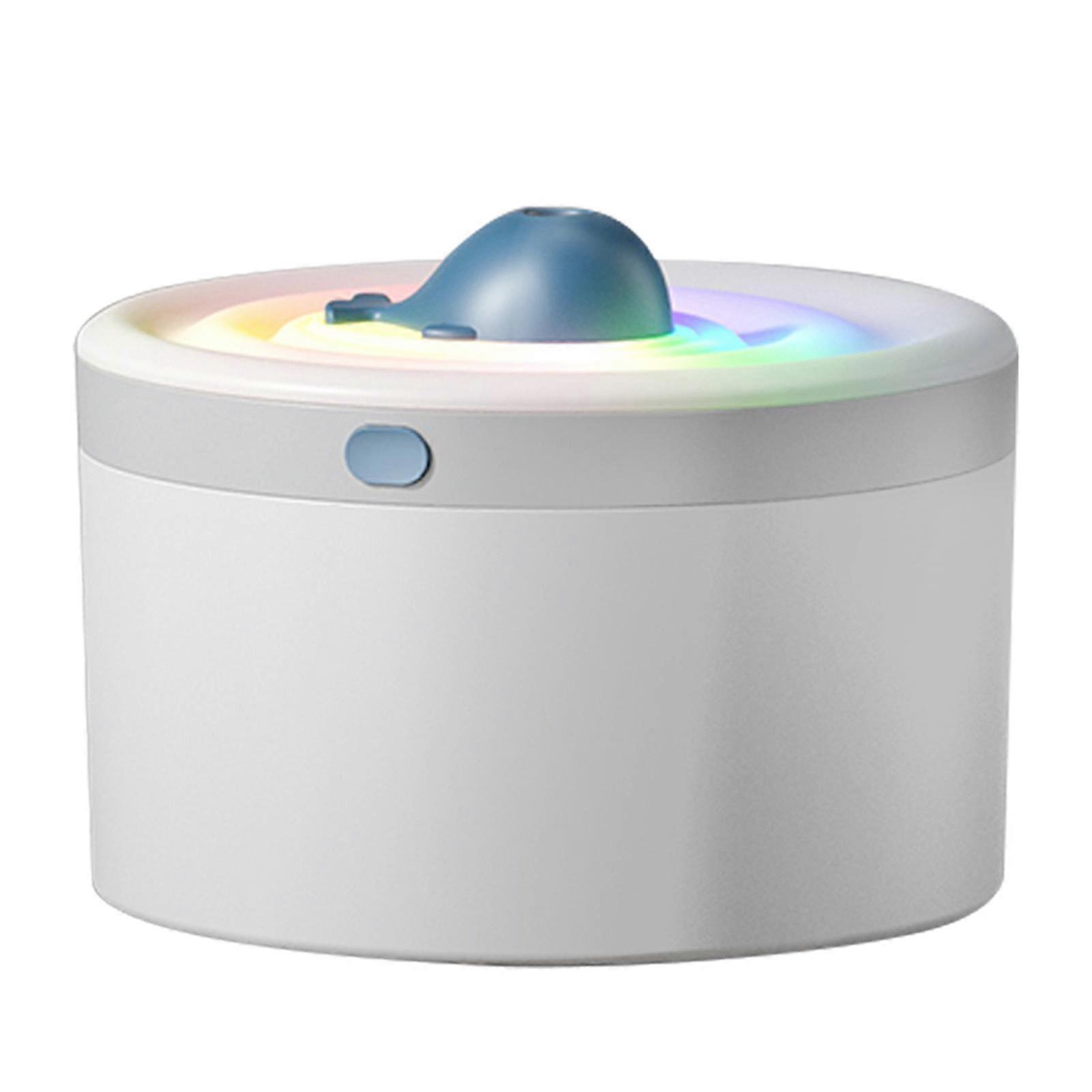 Portable Cool Mist Humidifier 1.5L Desktop Plant Humidifier 20dB Quiet Multicolor Light Two Mist Modes High Mist Volume for Bedroom Living Room Offic