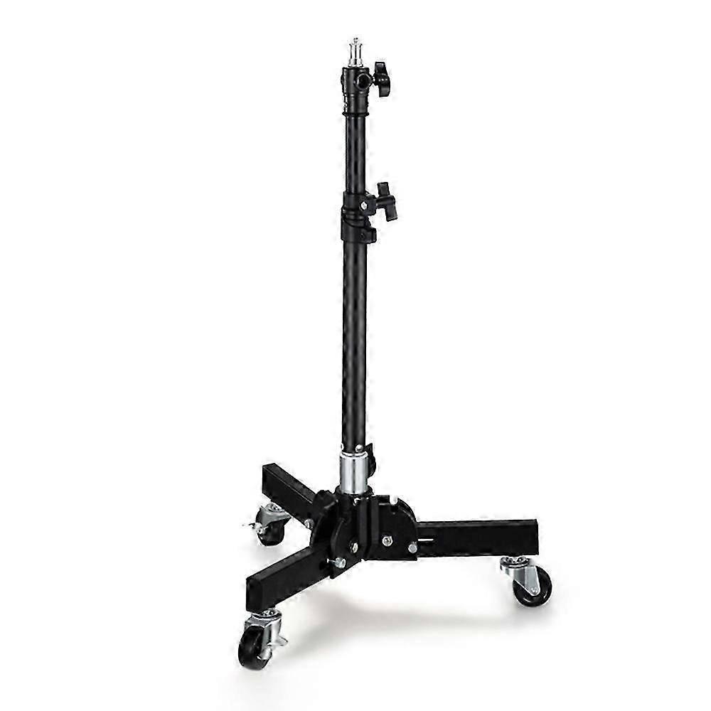 78.5cm/30.9in Adjustable Tripod Stand Video Light Stand 2-section 50kg/110lbs Load Capacity with Wheel Base Universal Interface 1/4in & 3/8in Threaded