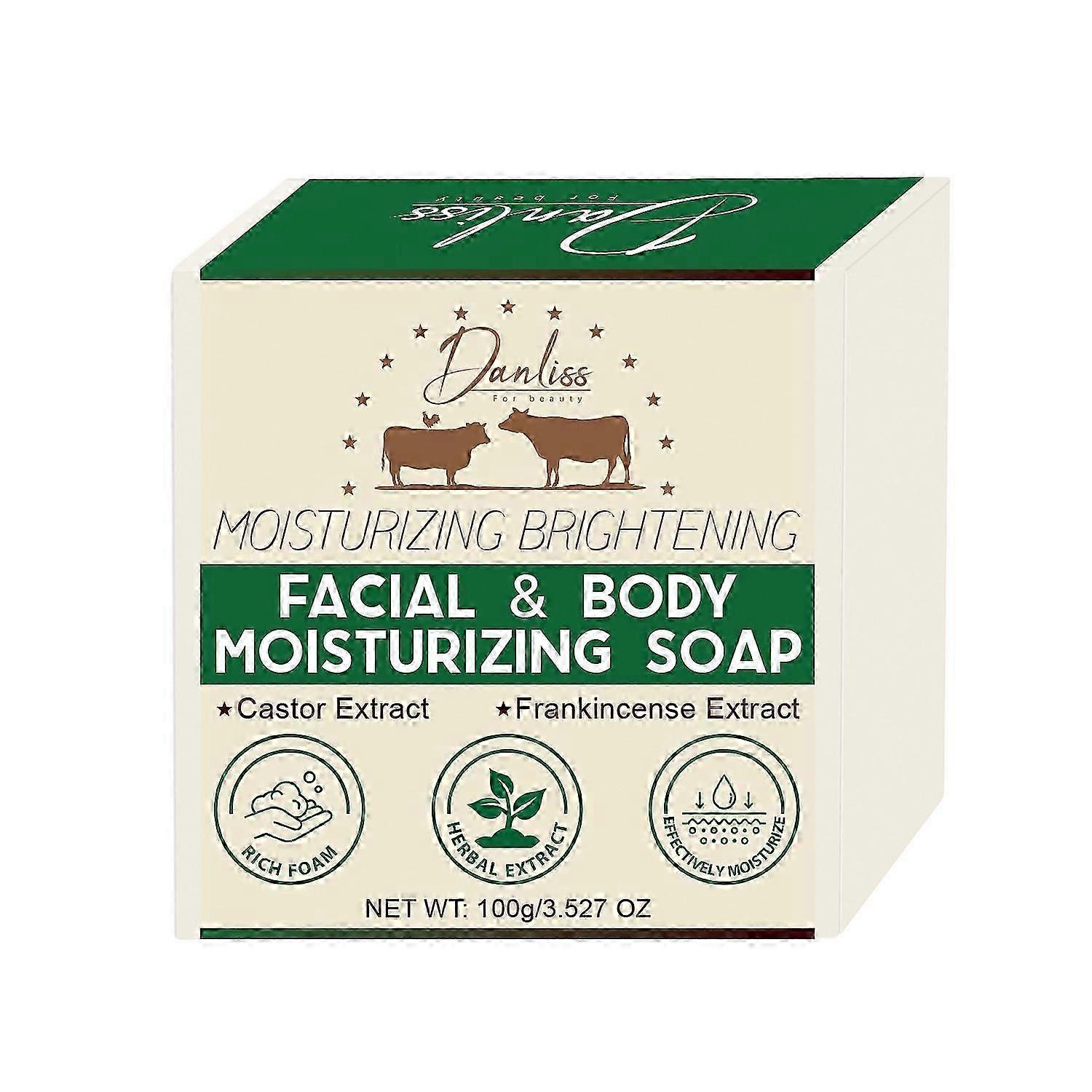 Beef Tallow Soap Bar for SkinOrganic Beef Tallow Soap for Face & Body with 100% Grass-Fed & Finished - Gentle Moisturizing Body Wash for Dry, Sensitiv