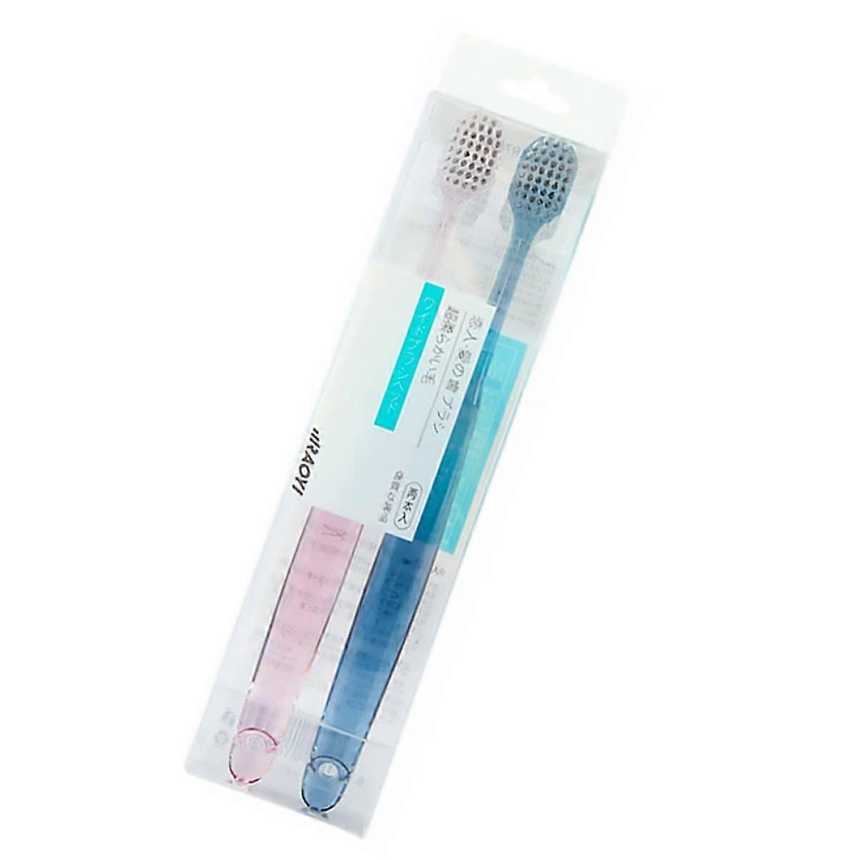 Crystal Handle Toothbrush Set of 2 for Pets - Gentle Care for Teeth and Gums, Durable, Easy to Clean