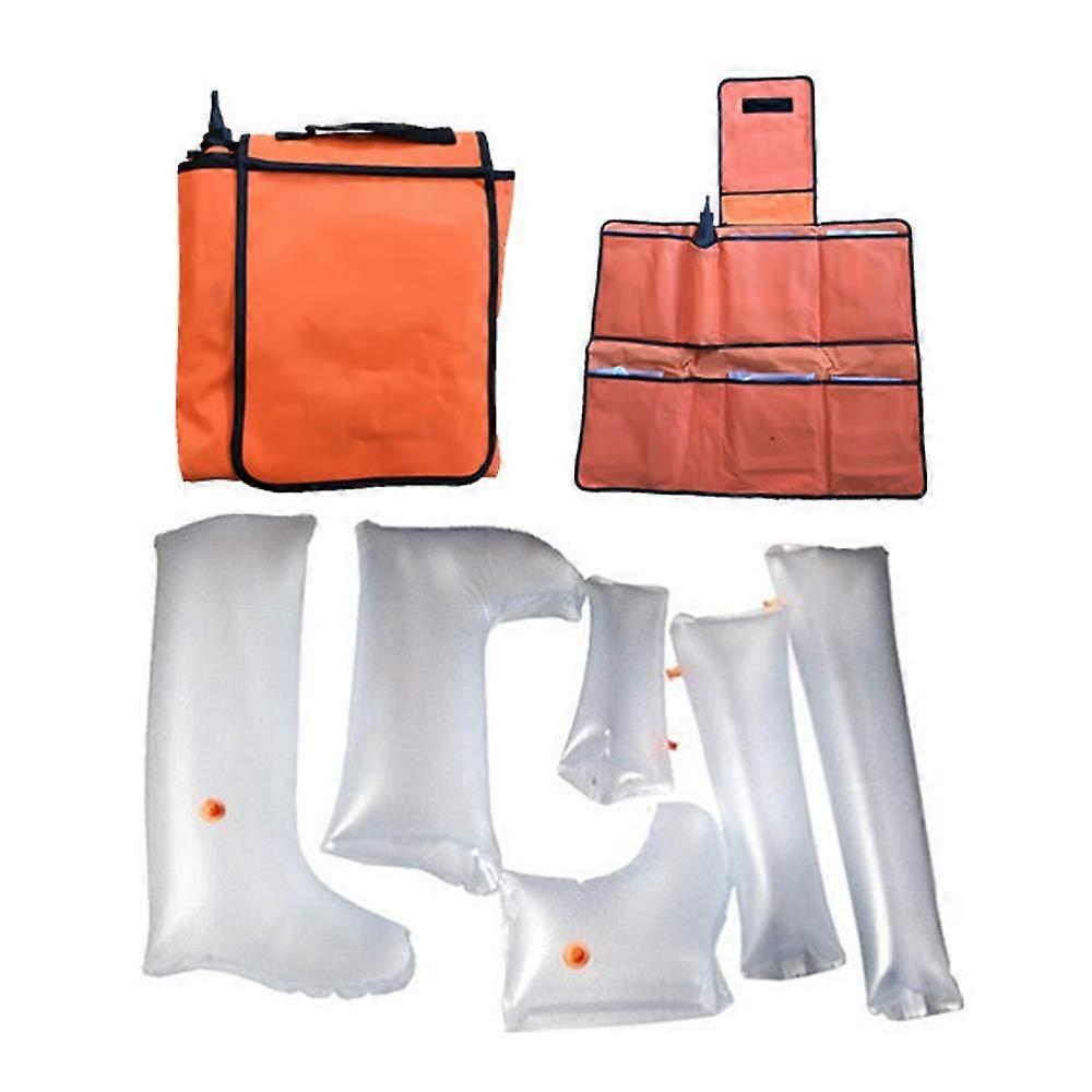 First Aid Air Splint Sets, inflatable plastic splints, 6piece set for emergency use
