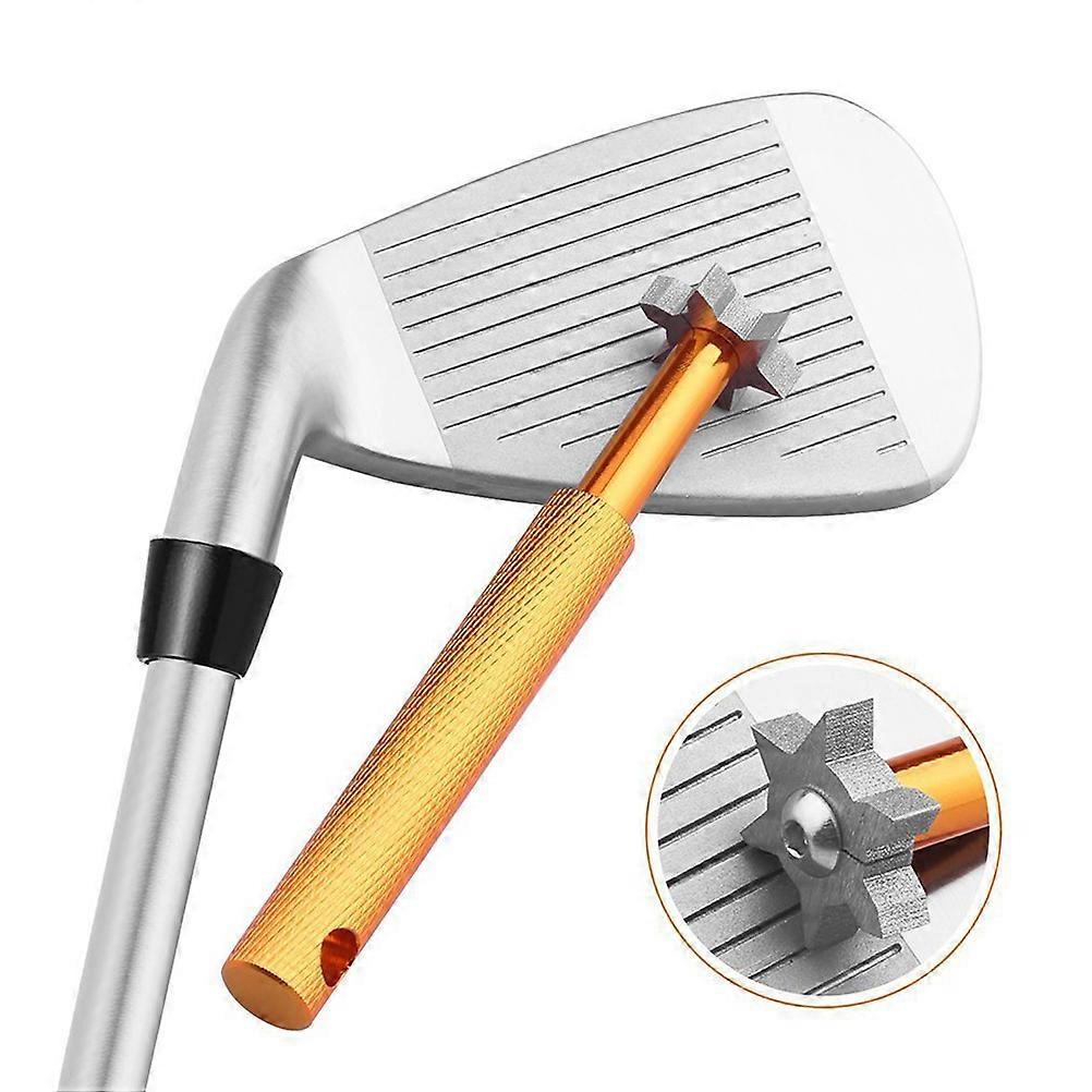 Golf Sharpener with 6 Heads Club Sharpener Re Grooving Tool and Cleaner
