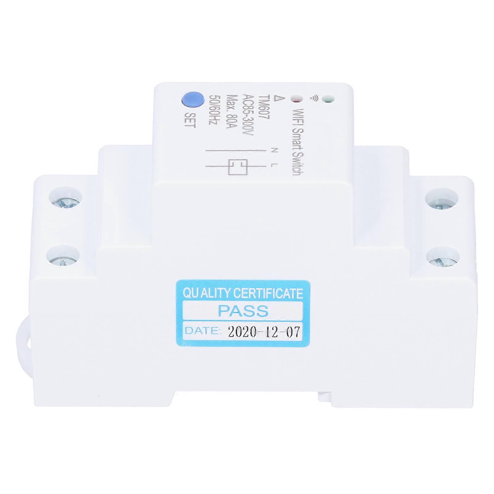 WiFi Intelligent Meter Remote Control Timer Switch Industrial Supplies TM607 80A AC85‑300V