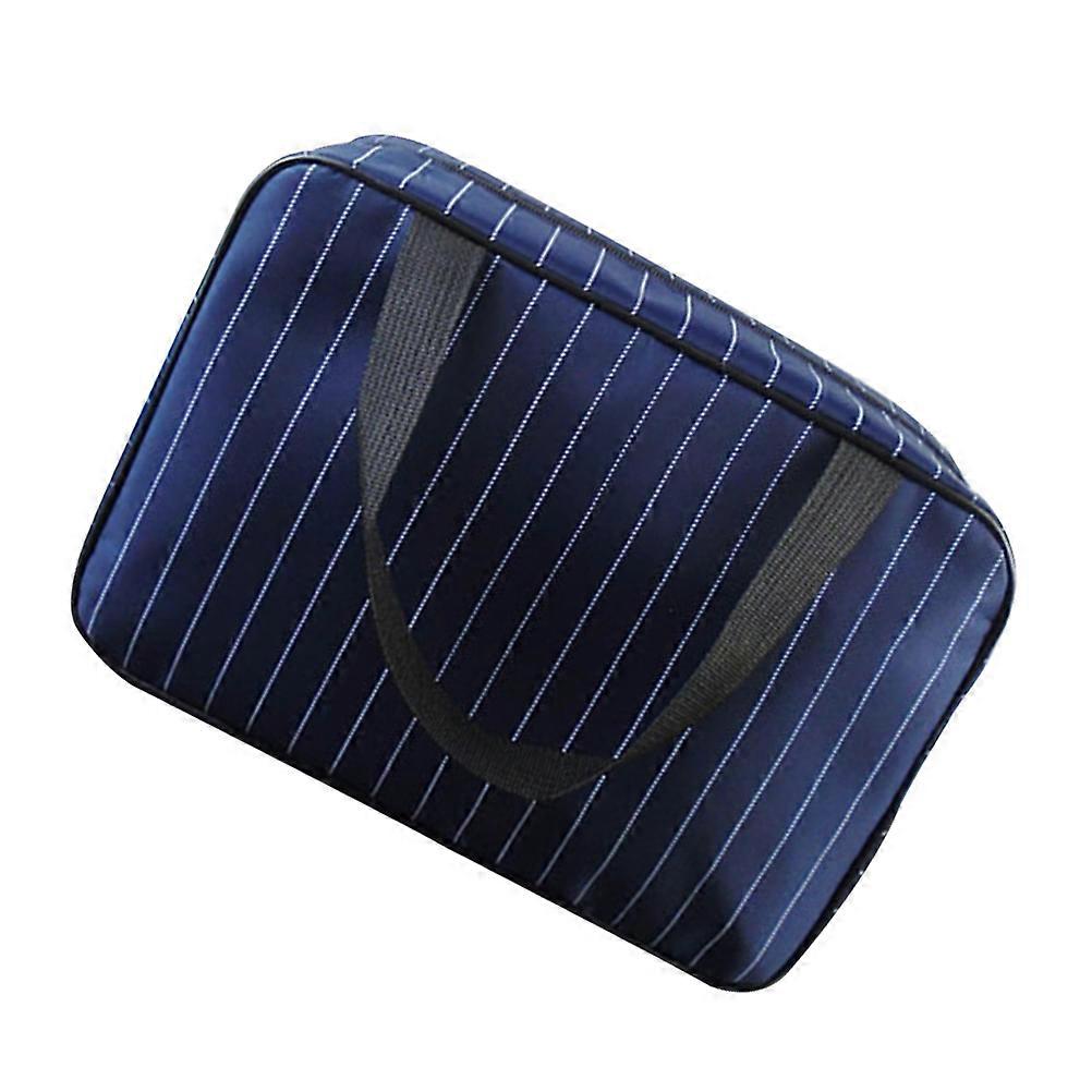Waterproof Large Capacity Toiletry Bag Multi Functional Makeup Bag for Travel Outdoor Use Durable Design Navy Blue
