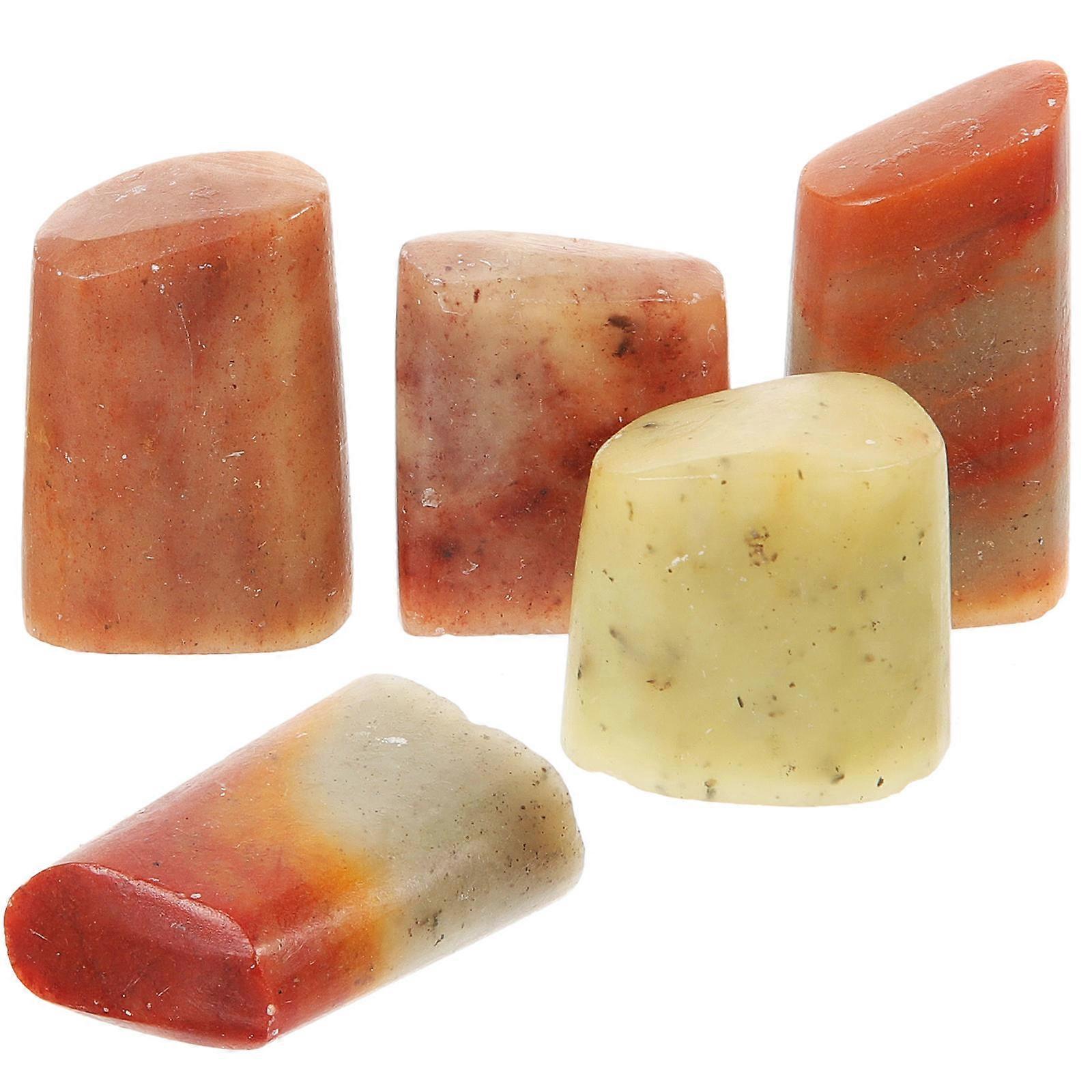 Seal Stone For Crafts present Giving Artists Random Shape Various Sizes Stone Material 5Pcs