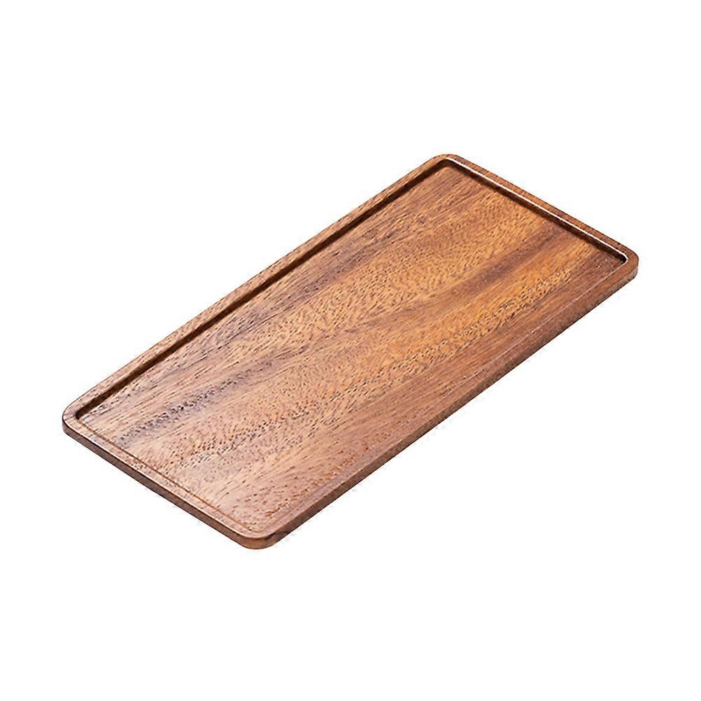 Household Jewelry Tray Walnut Multi Function Tea Tray for Jewelry Accessories Desktop Storage Dish for Tea Cups Snacks Convenient Use Craftsmanship