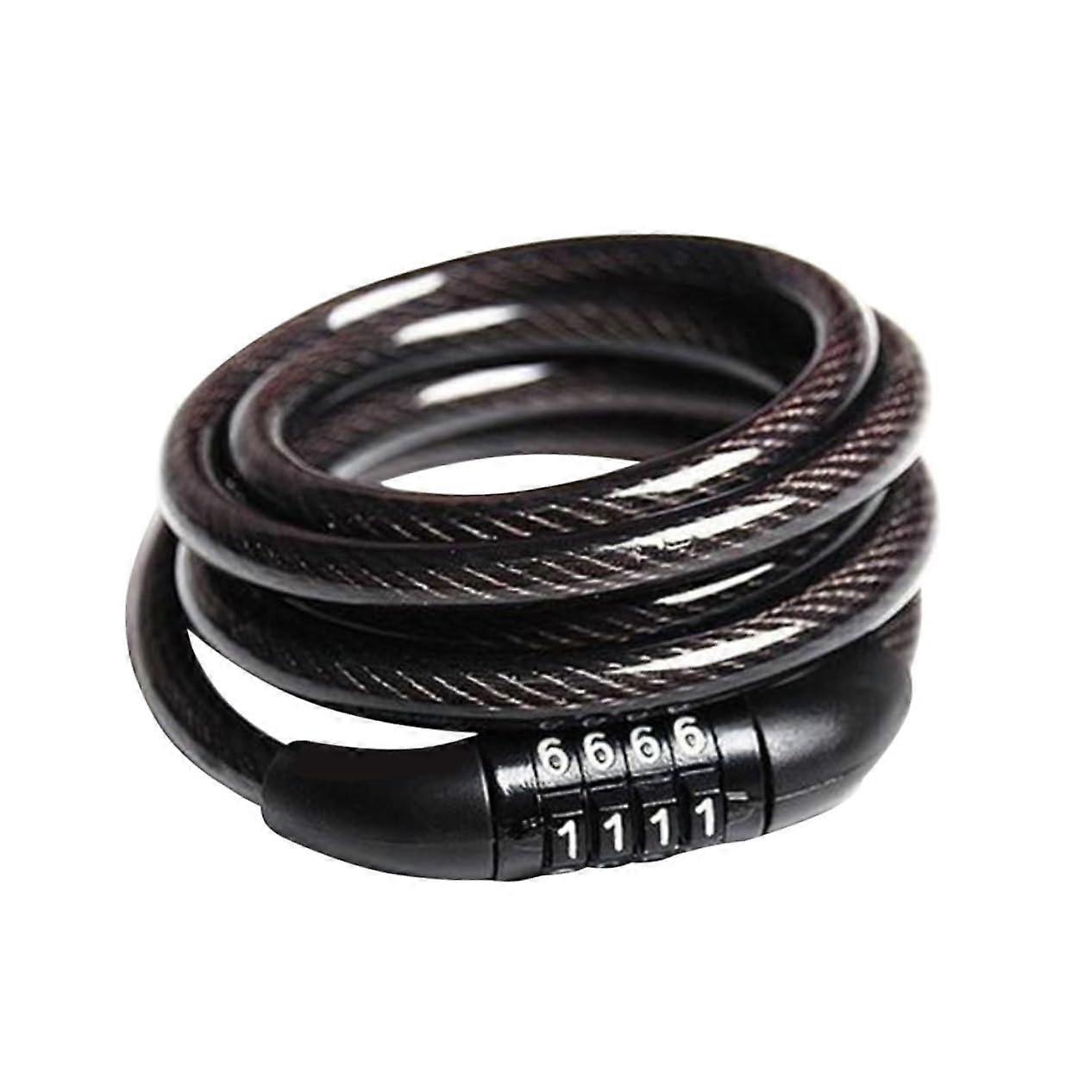 1 piece bike lock, adjustable combination lock for bicycle, scooter, and motorcycle, theftproof, easy to use, no key required, password lock.