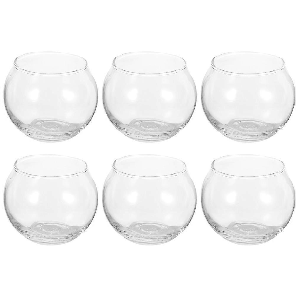 Tealight Holder Glass Cup Aromatherapy Candlelight Dinner Small Size 6Pcs